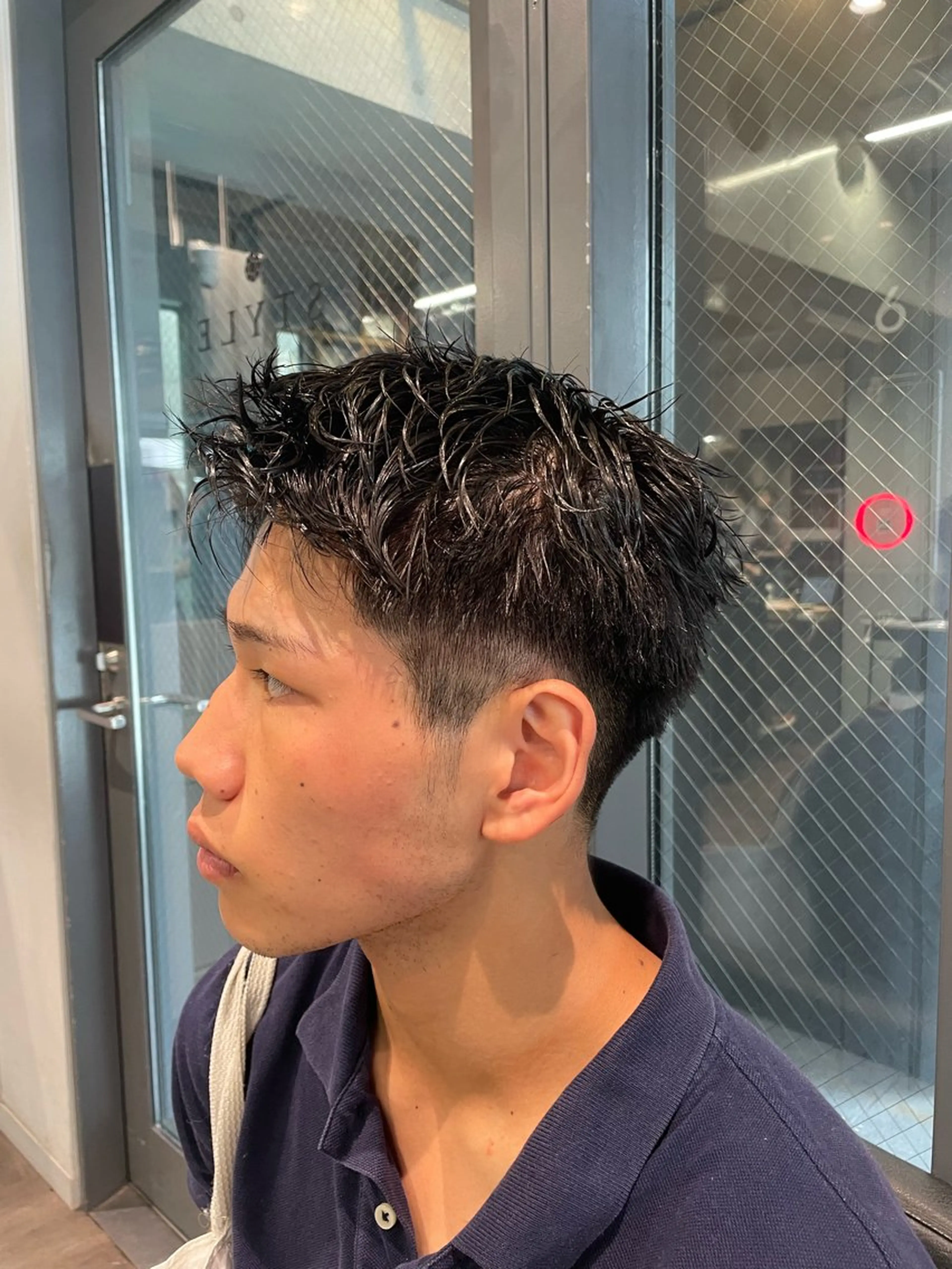 パーマ メンズ メンズパーマ スパイキーショート PANOLA下北沢所属・PANOLA下北沢 中川夢菜のヘアスタイル