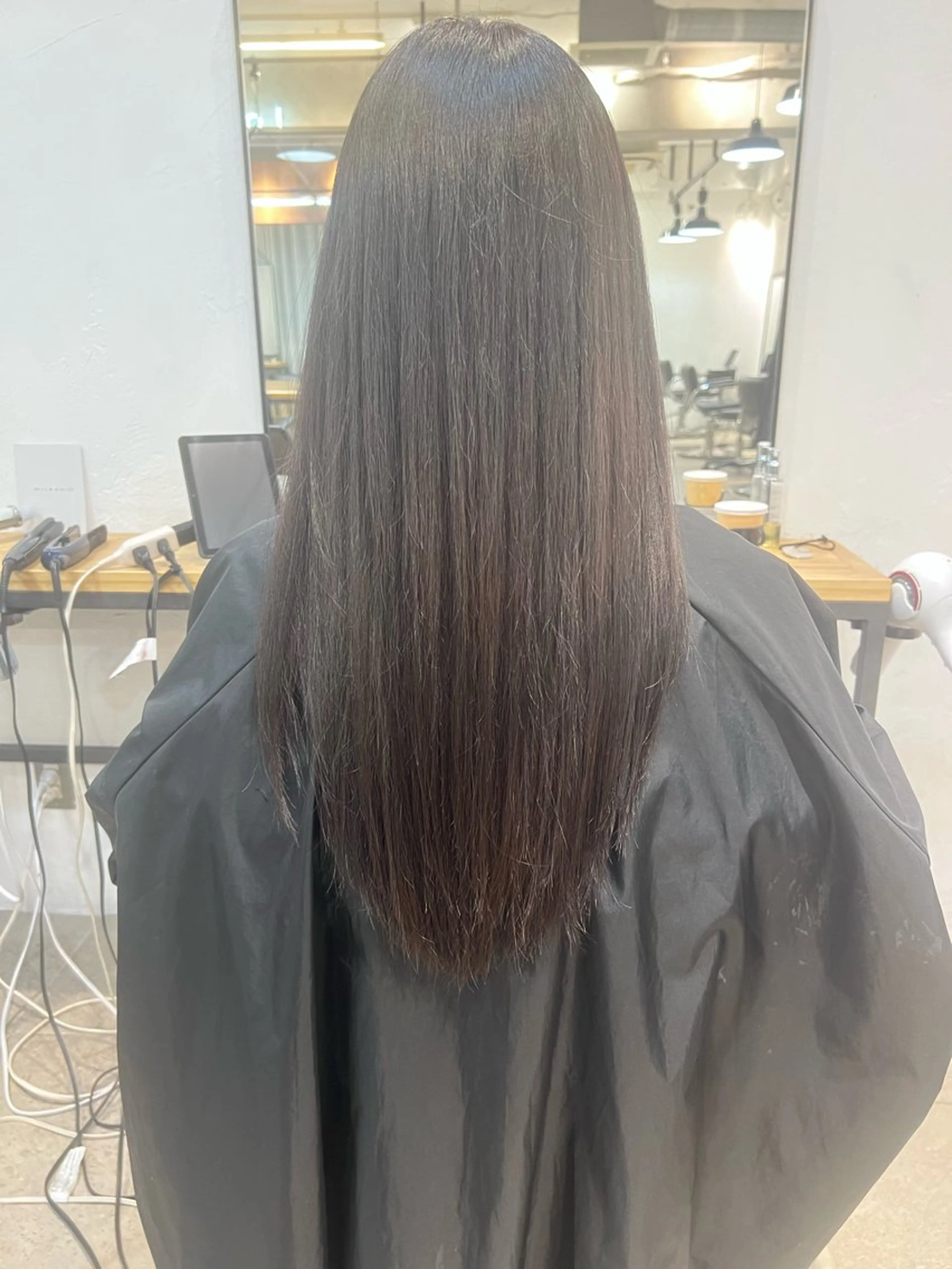 ロング カラー 透明感カラー ヘアカラー トリートメント 艶髪製造 秋(shuのヘアスタイル