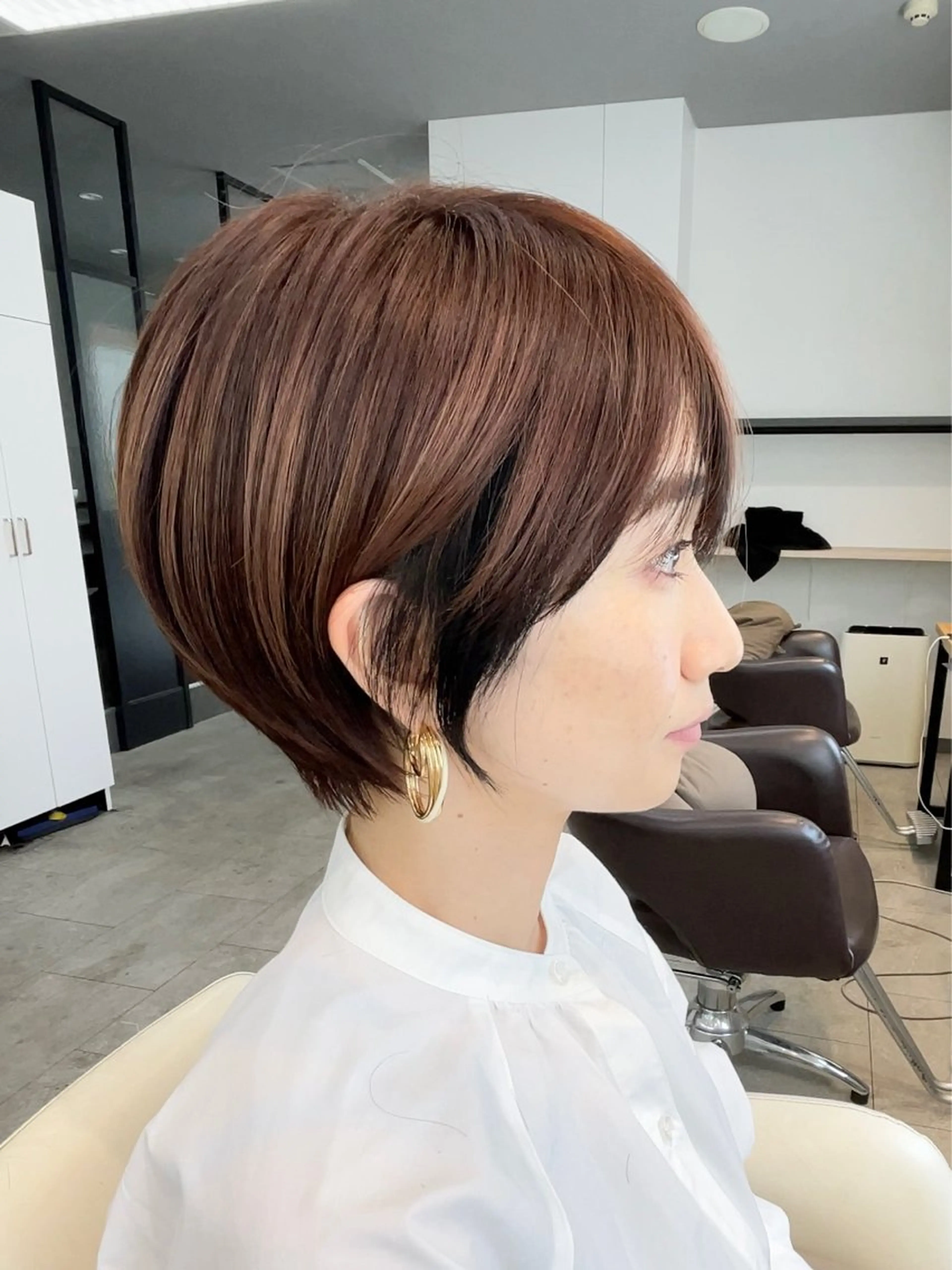 ショート neaf六本木所属・韓国風レイヤー ショート/犬塚 優介のヘアスタイル