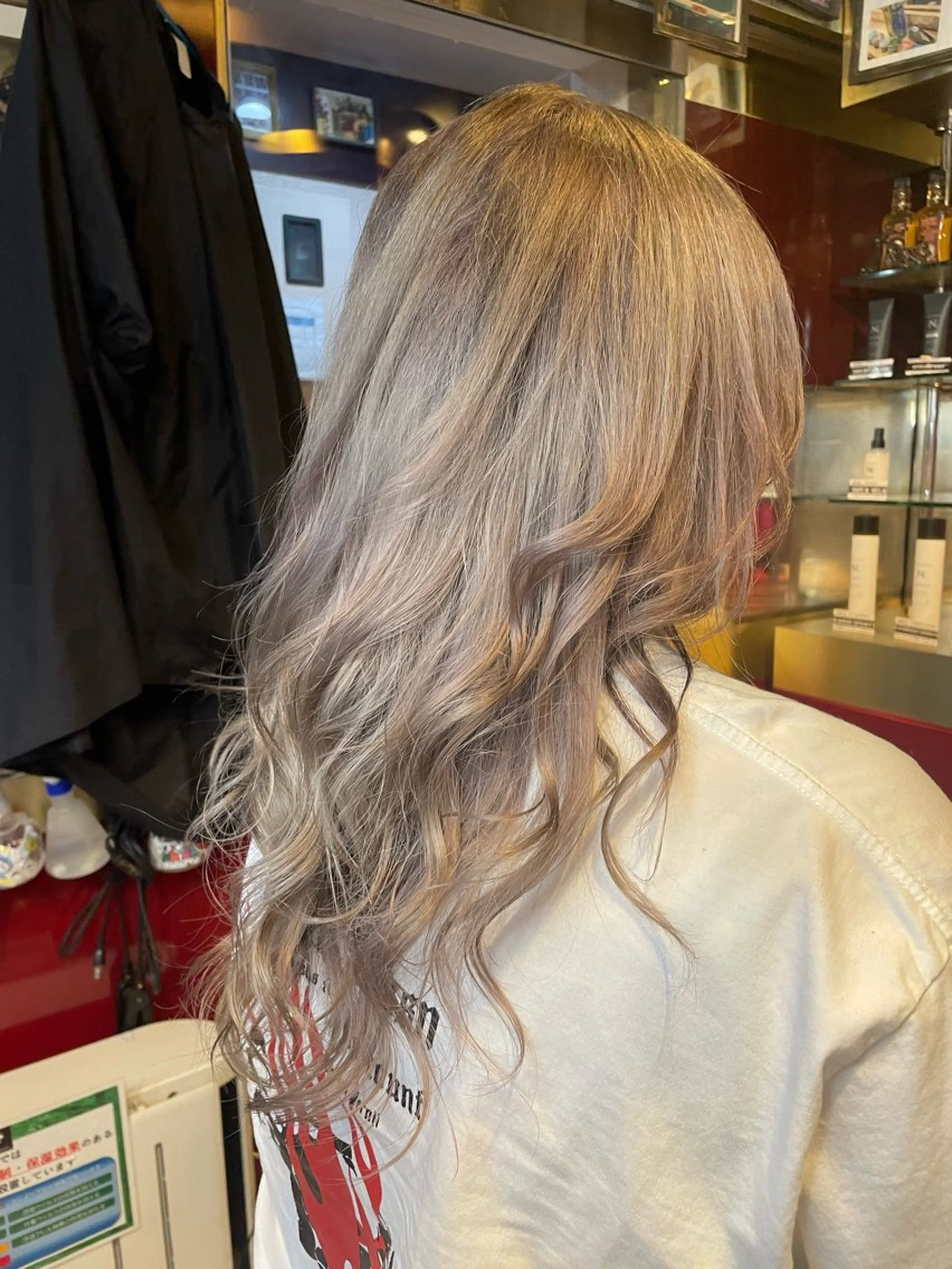 セミロング カラー ブリーチ ケアブリーチ ダブルカラー ピンクカラー シルバー 👑派手髪/カット 👑ANRYのヘアスタイル
