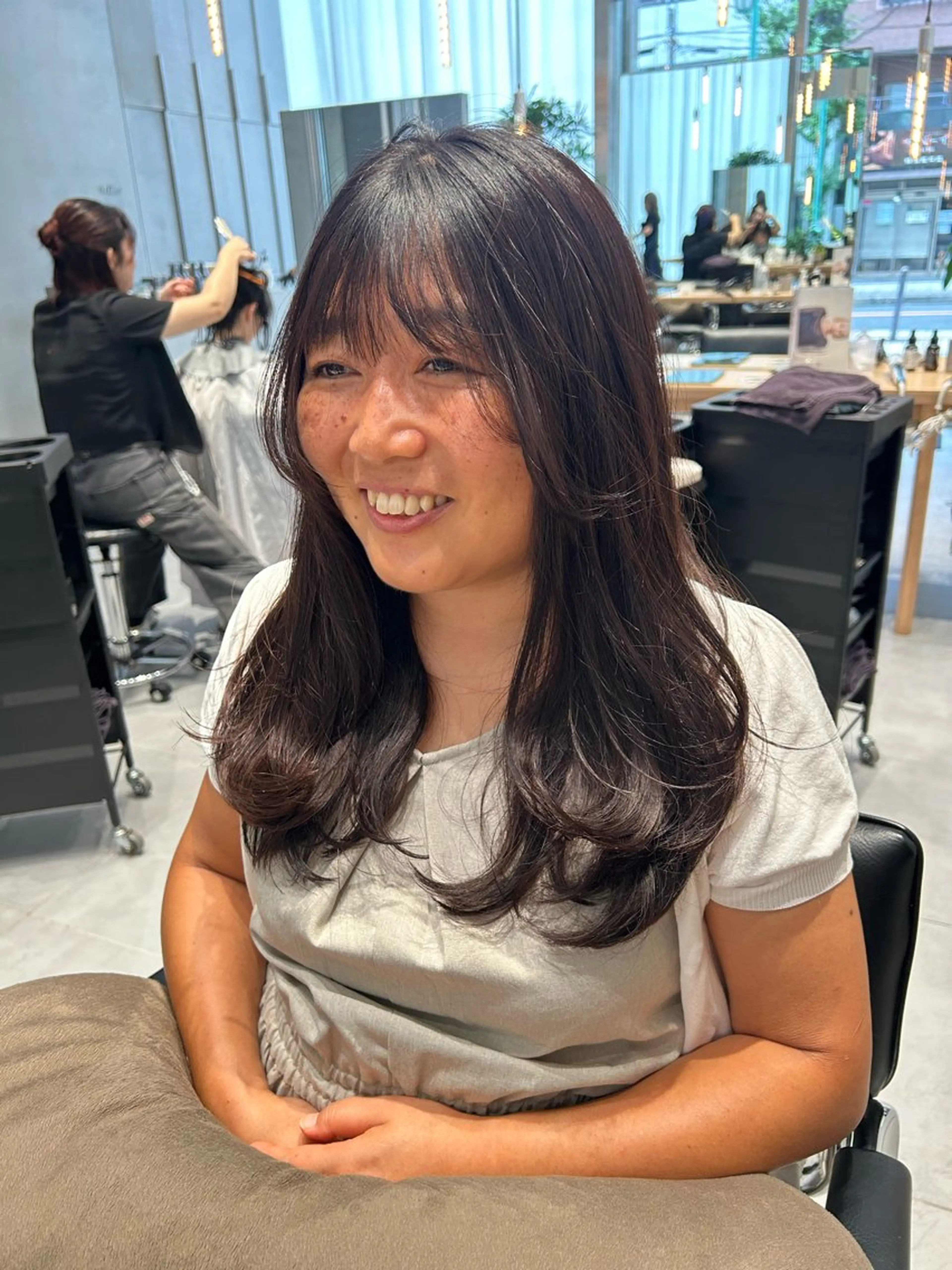 ロング レイヤーカット 風香🪼レイヤー /透明感カラーのヘアスタイル