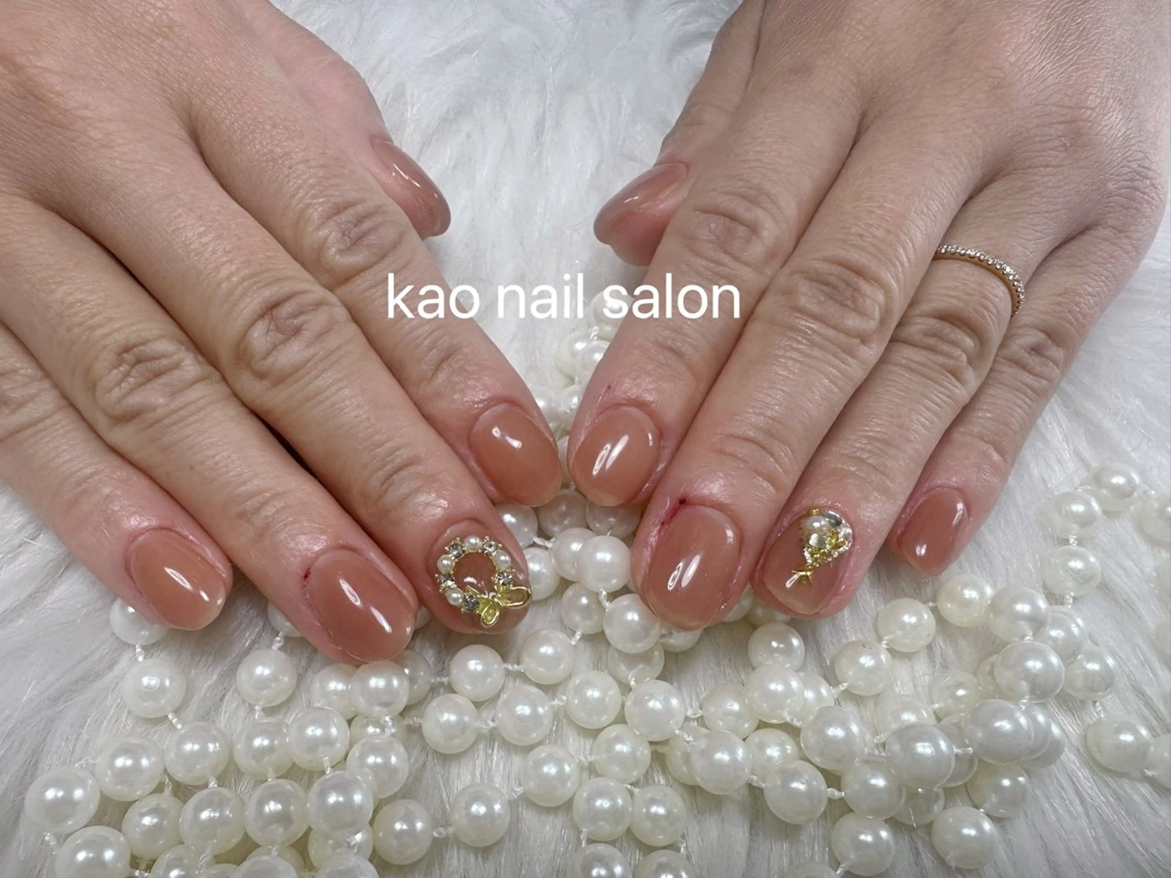 ネイル ハンドネイル kao nail マグネット/長さだしのネイルデザイン