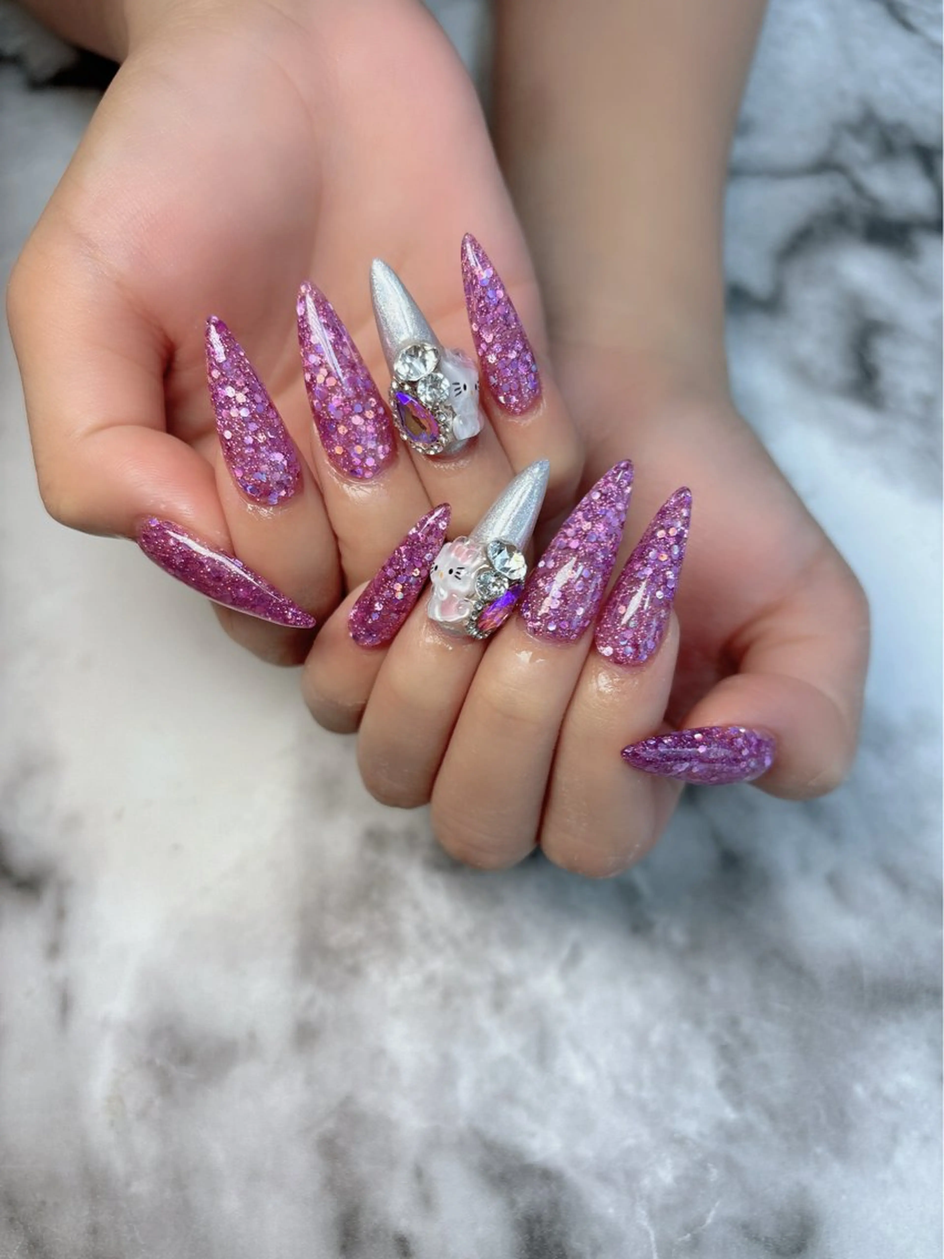 ネイル ミラーネイル ハンドネイル salon de belnetta所属・kayo 💅のネイルデザイン