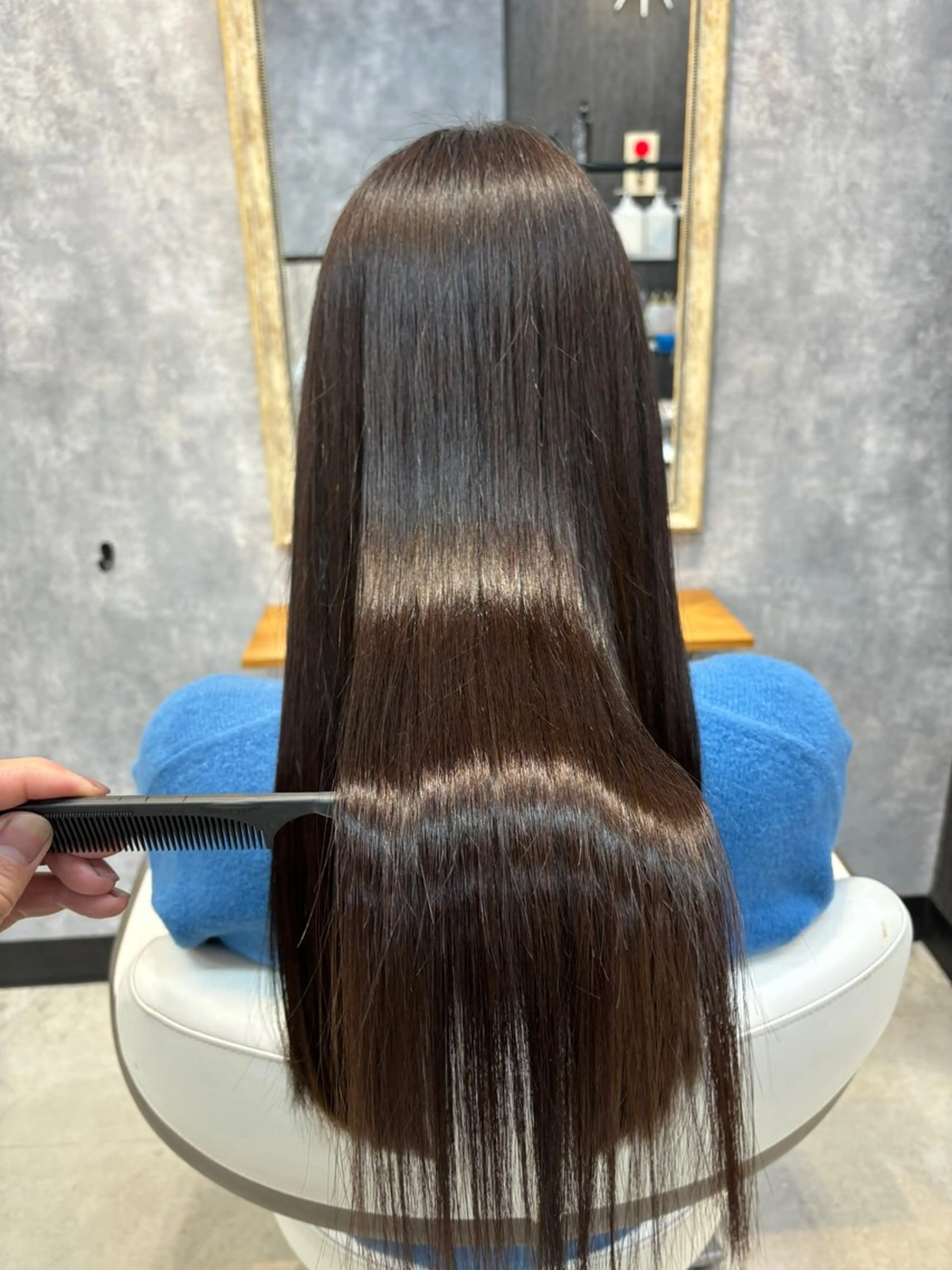 ロング カット 縮毛矯正 en Siena所属・en Siena エンシエナのヘアスタイル