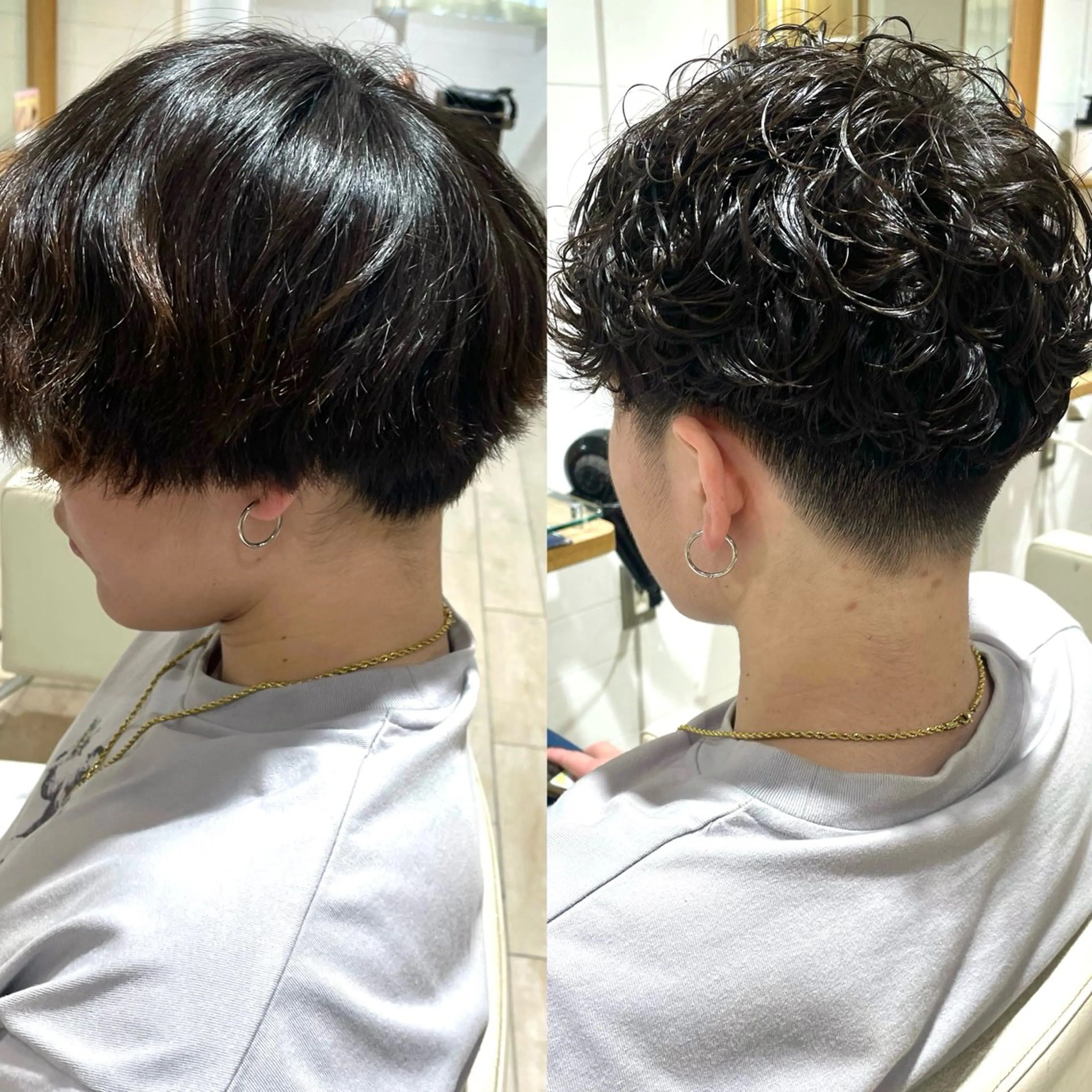パーマ メンズ スズキ　マリ 🎱8月限定価格のヘアスタイル