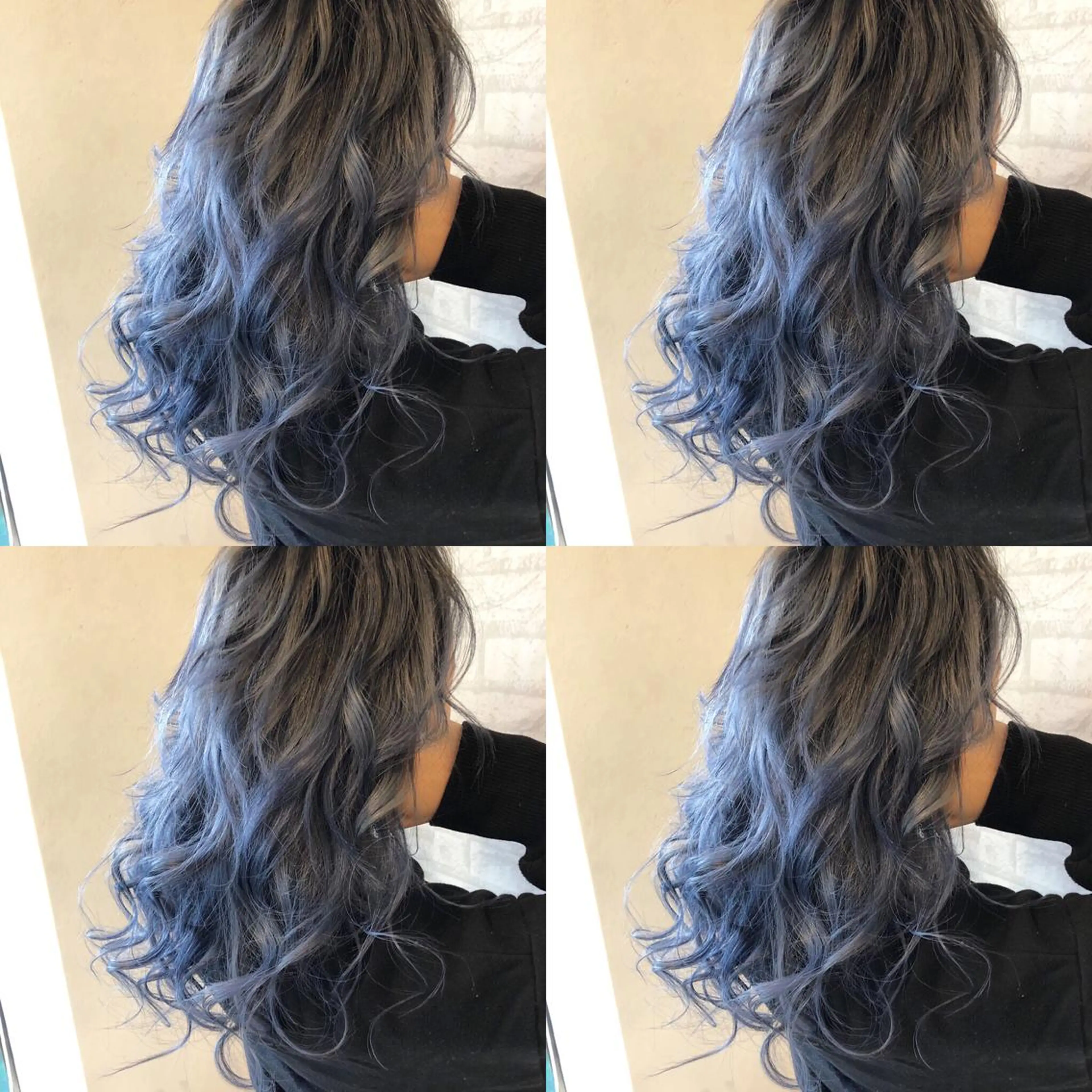 ミディアム カラー ブルーカラー ブルージュ カット ヘアカラー トリートメント JIL BLAN 京都のヘアスタイル