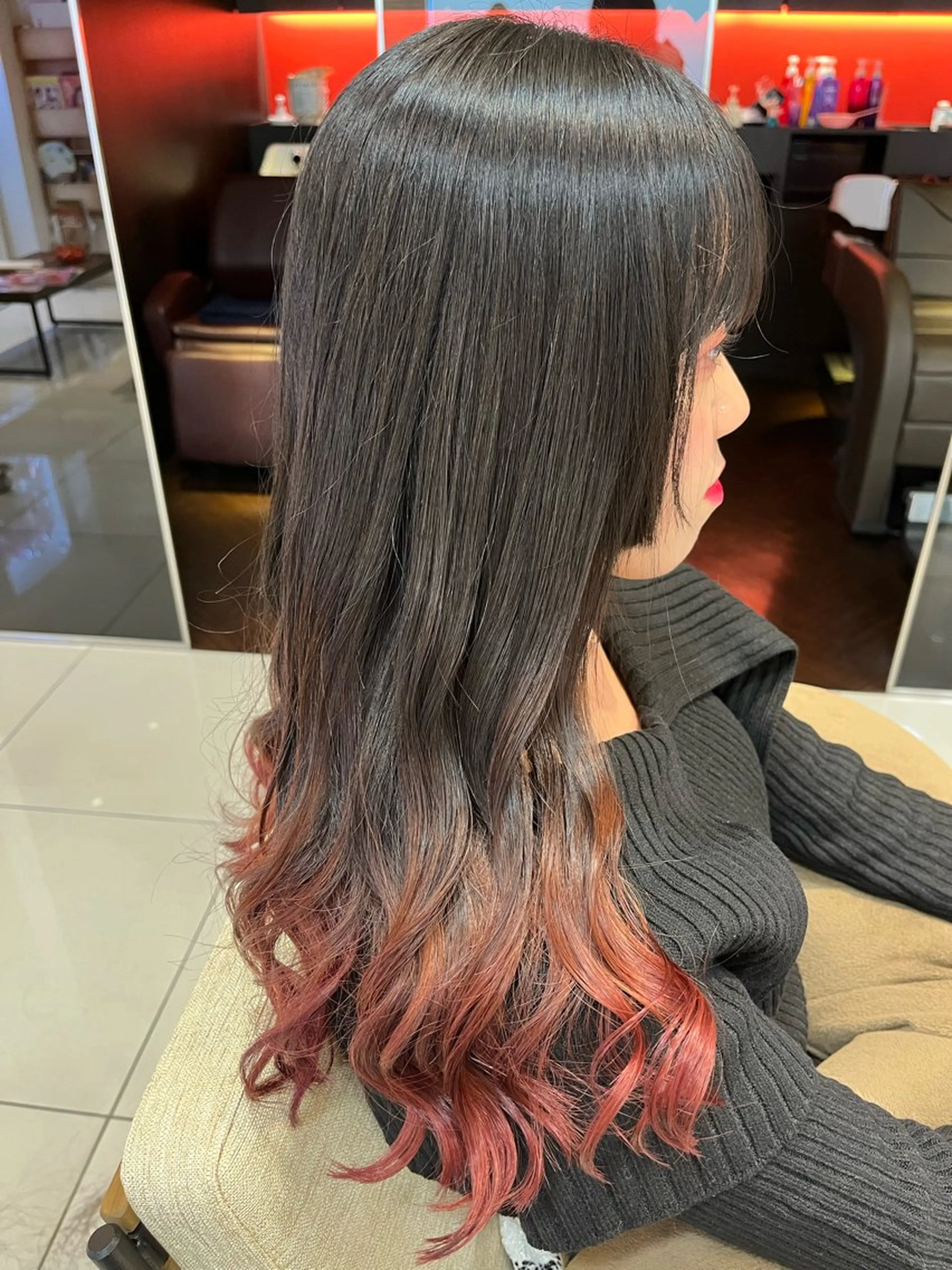 ロング カラー グラデーションカラー なつな/ 透明感カラーのヘアスタイル