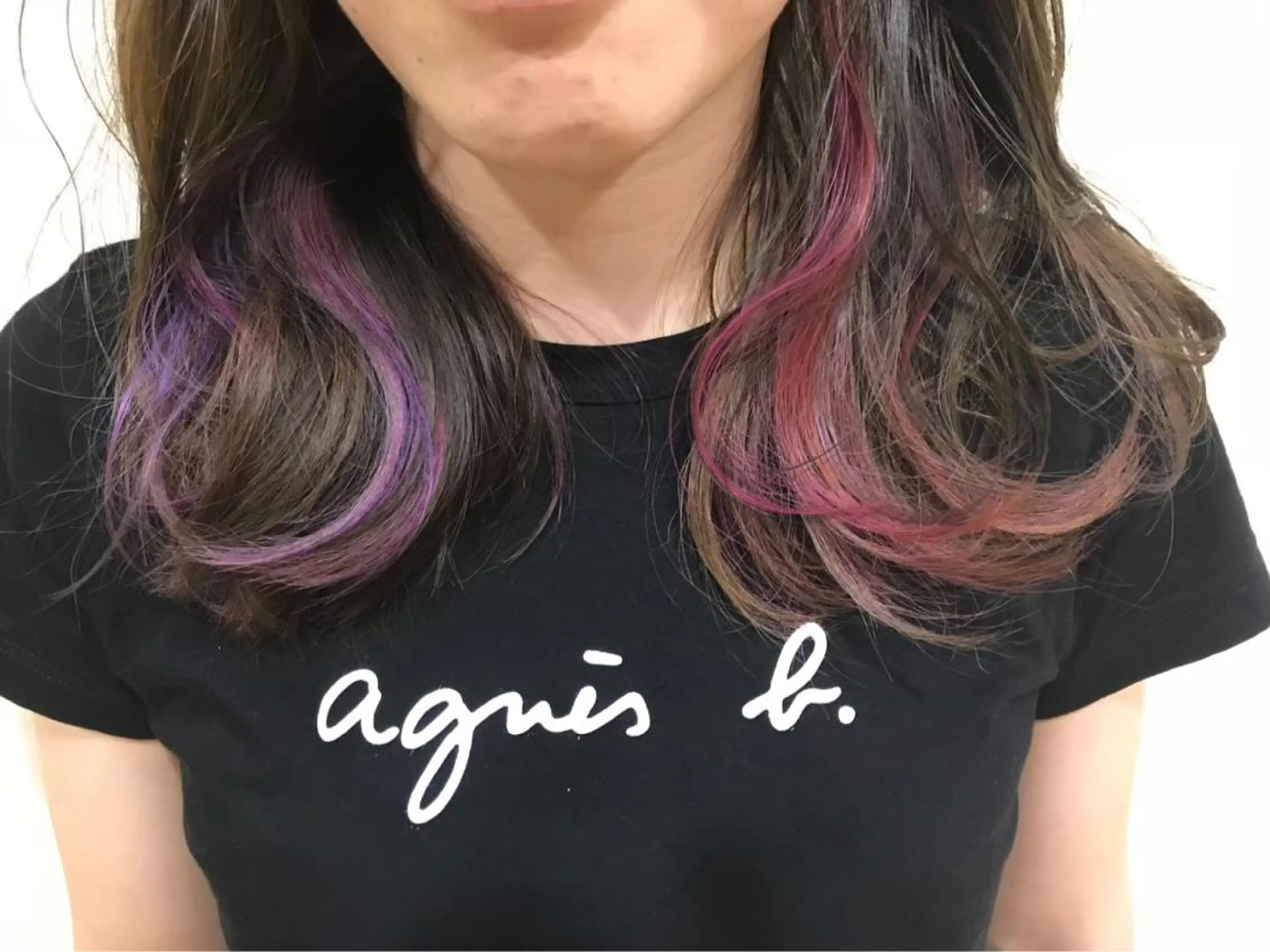 セミロング カラー ヘアアレンジ アッシュ バレイヤージュ ベージュカラー グラデーションカラー ハイライトカラー 指名支持率NO.1 スタイリストのヘアスタイル