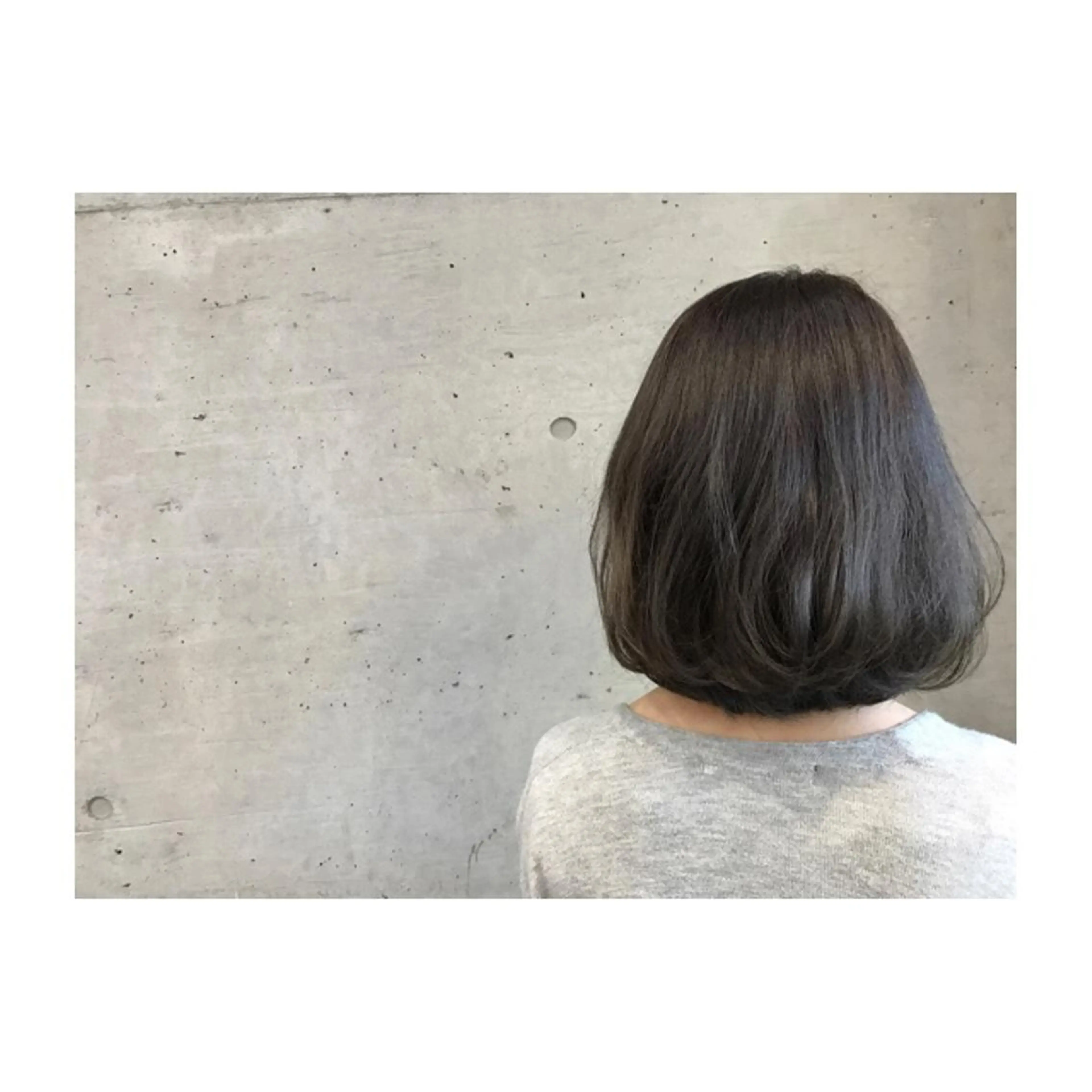 ショート カラー アッシュ ボブ 大栗 佑也  髪質改善のヘアスタイル