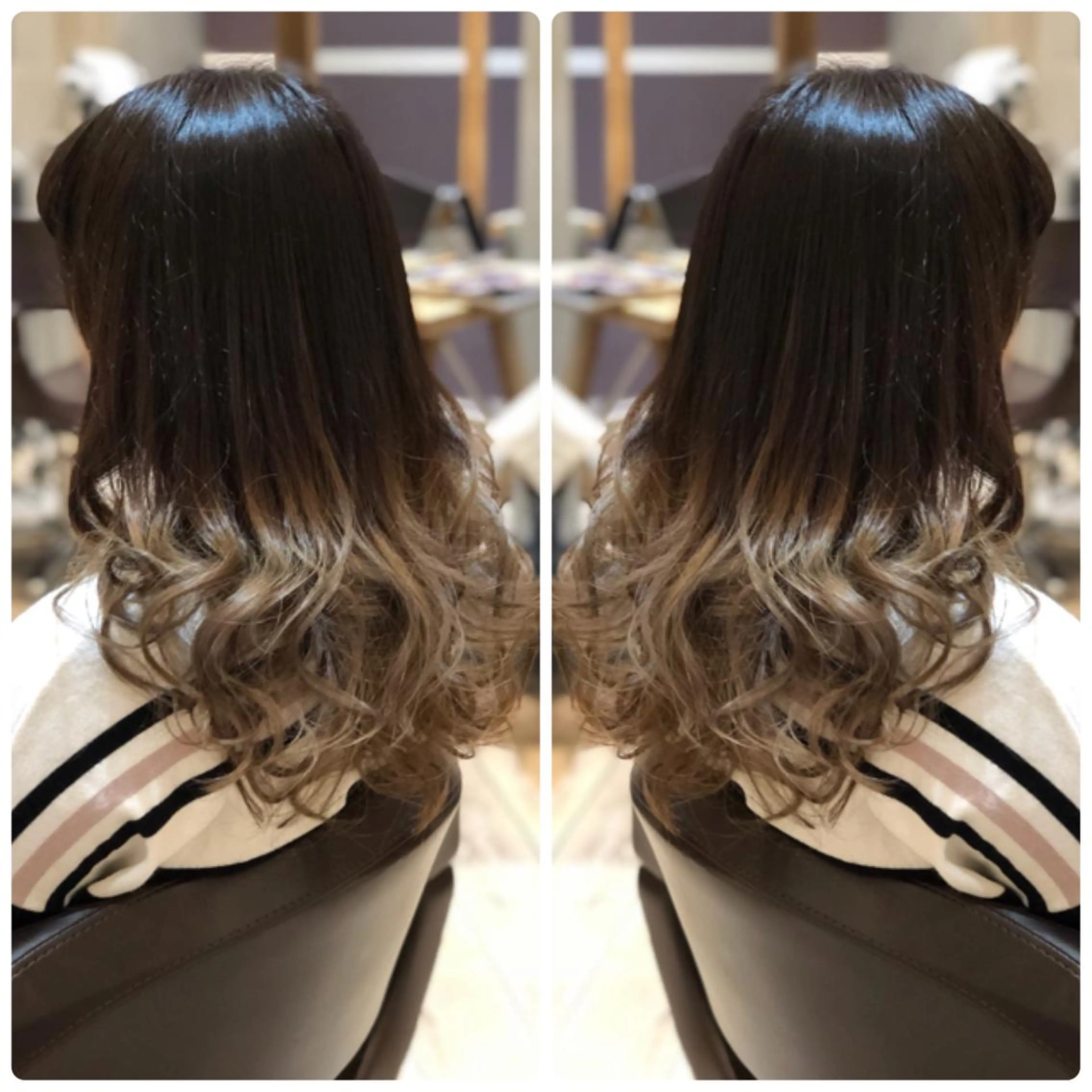 セミロング カラー グラデーションカラー グレージュ ヘアカラー トリートメント 小山内 龍一郎 店長のヘアスタイル