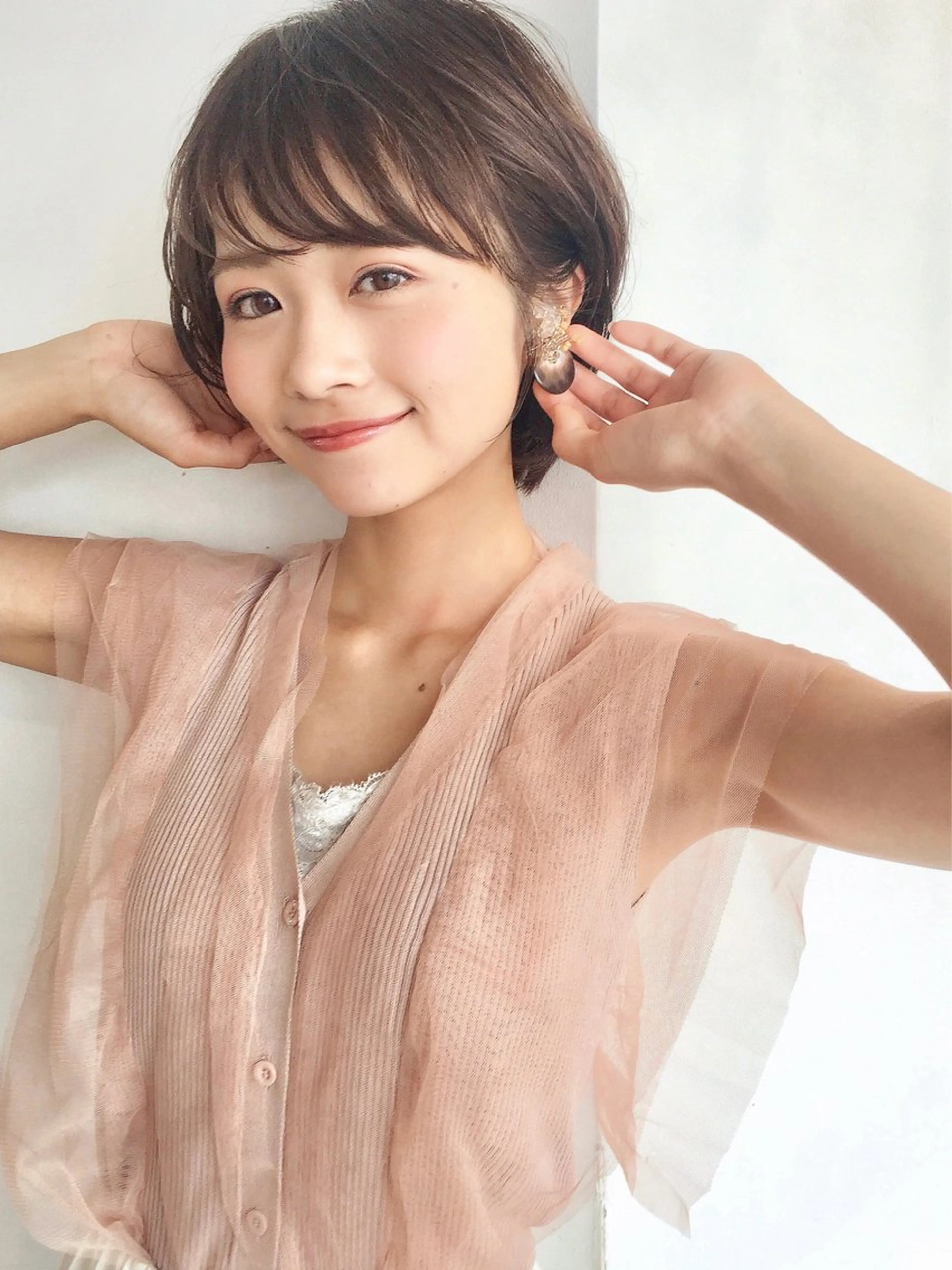 ショート カラー パーマ ヘアアレンジ メンズ ナチュラルレイヤー 似合わせ✨よね🍋のヘアスタイル