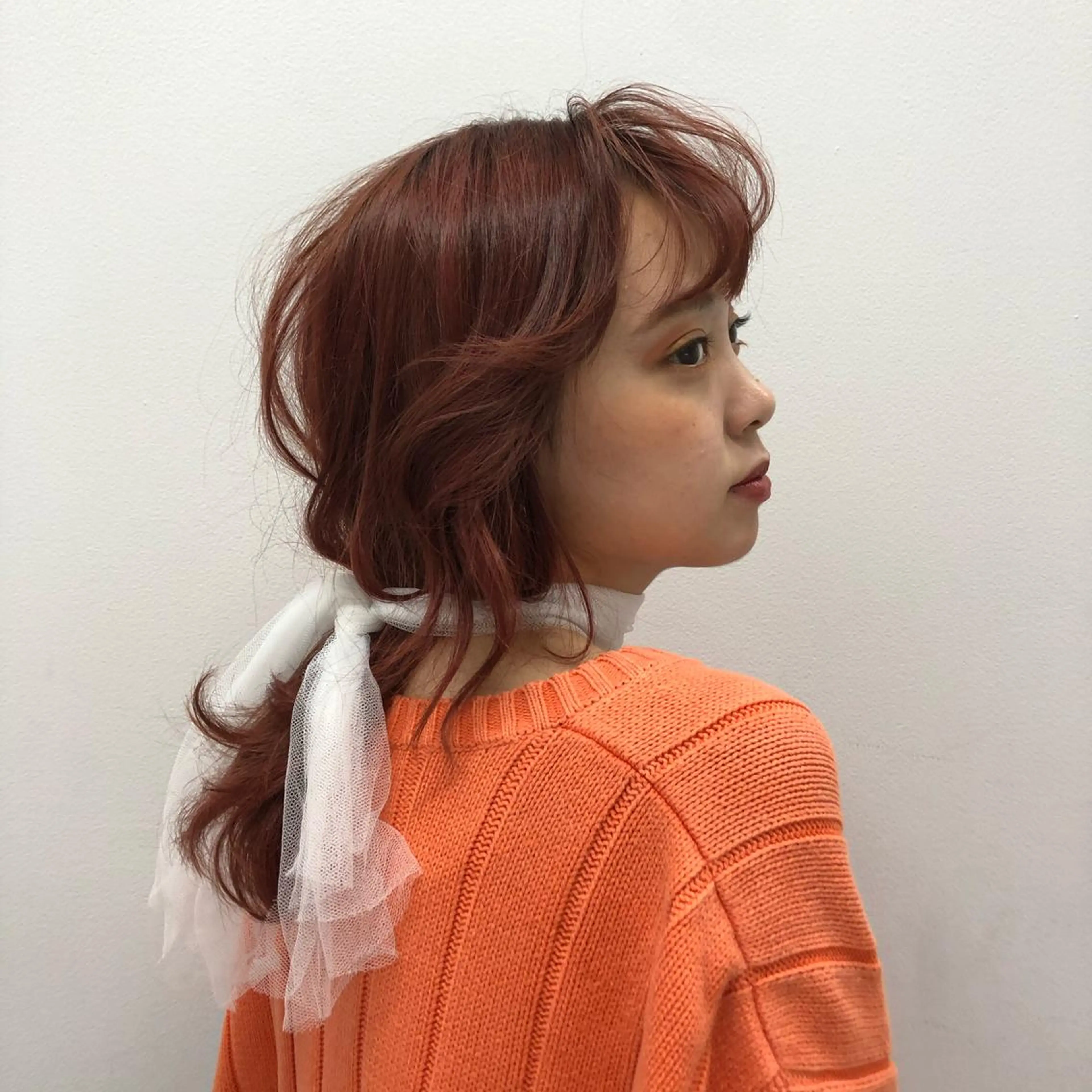 ミディアム カラー ヘアアレンジ 🌙レイヤー,韓国 ヘア🌙harukaのヘアスタイル