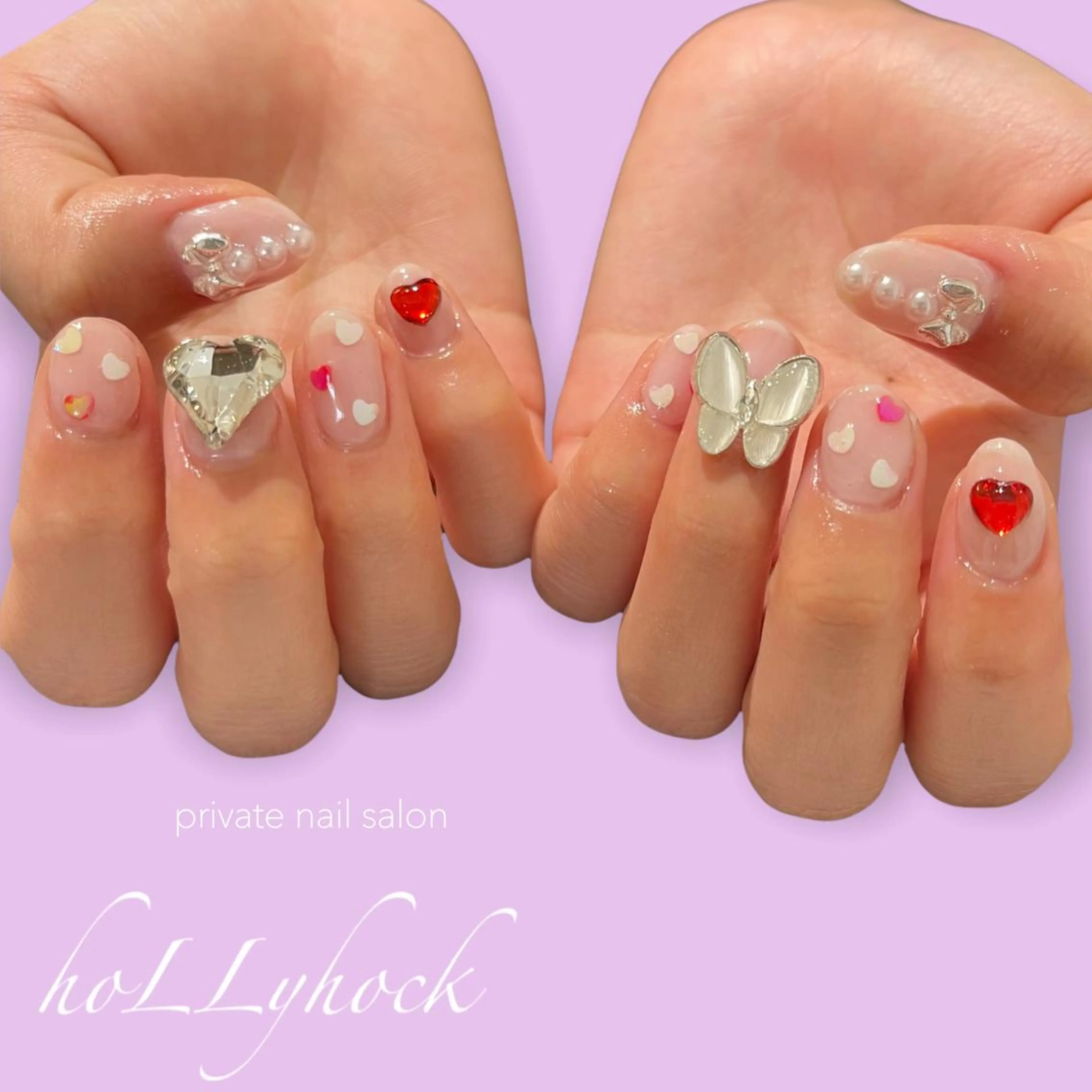 ネイル ハンドネイル nail salon hoLLyhockのネイルデザイン