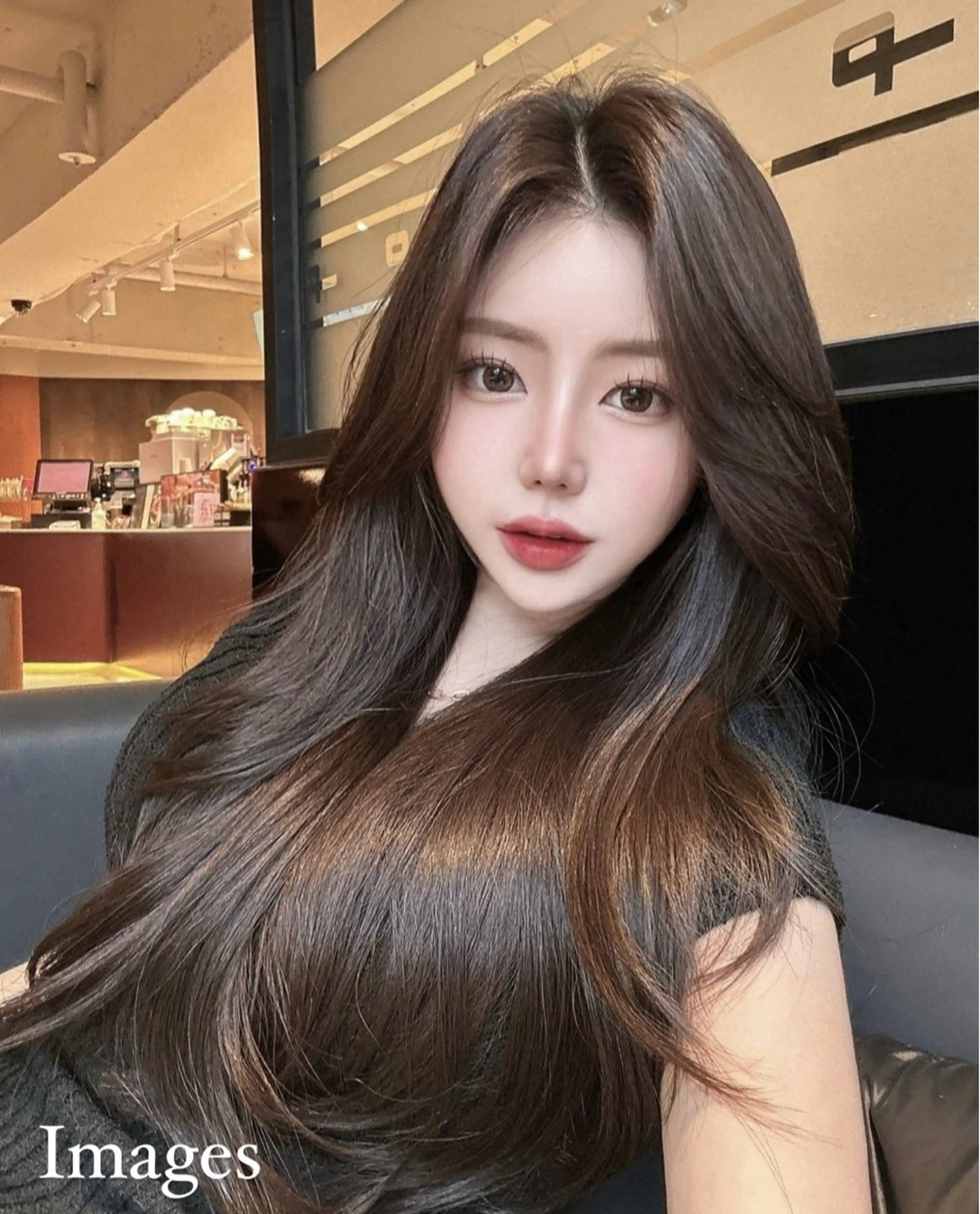 ロング カット ヘアカラー トリートメント 海野翔吾🇨🇳 ワンホンレイヤーのヘアスタイル