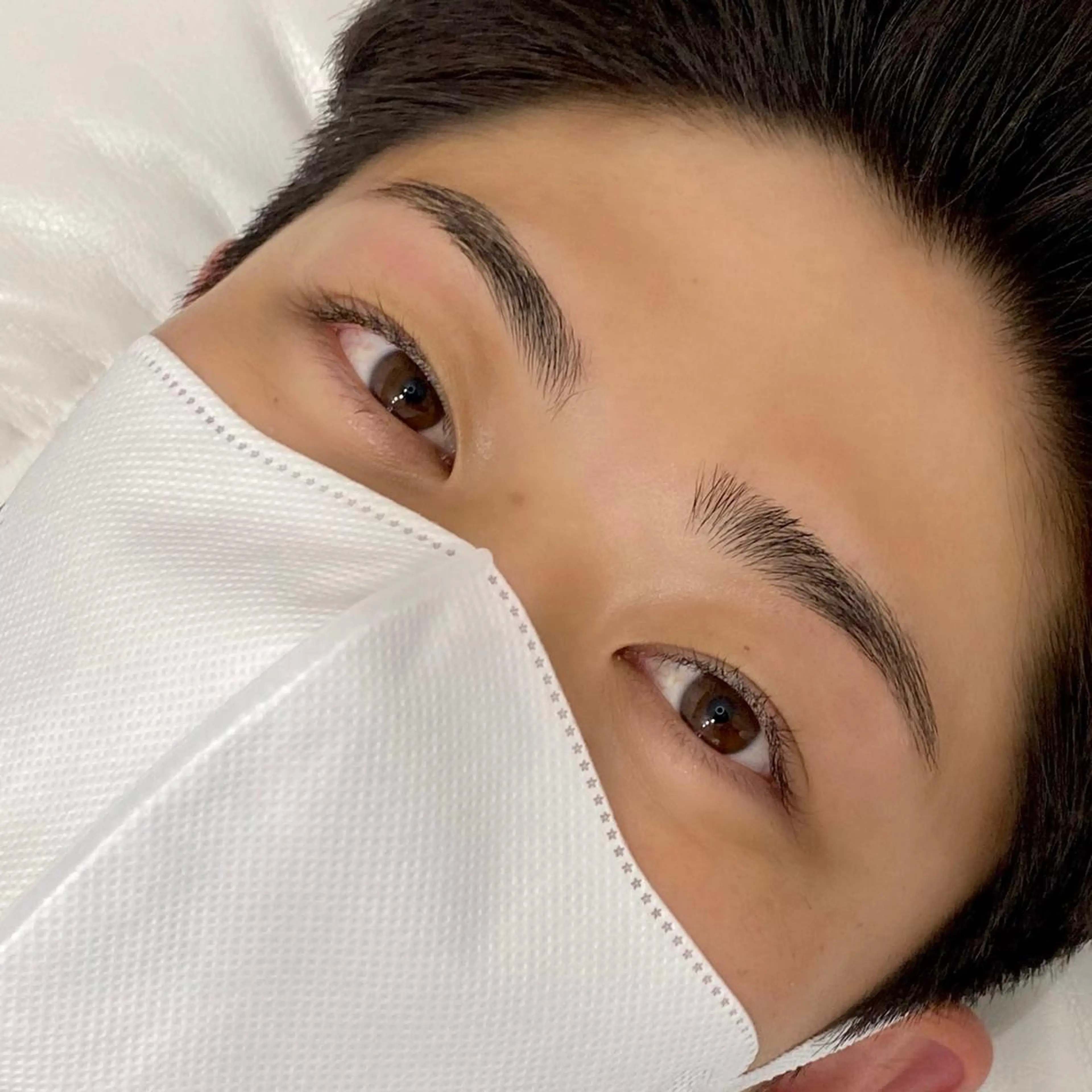 メンズ マツエク・マツパ アイブロウ メンズアイブロウ BEMOA eyelash&eyebrow所属・BEMOA 藤本 毬のマツエク・マツパデザイン