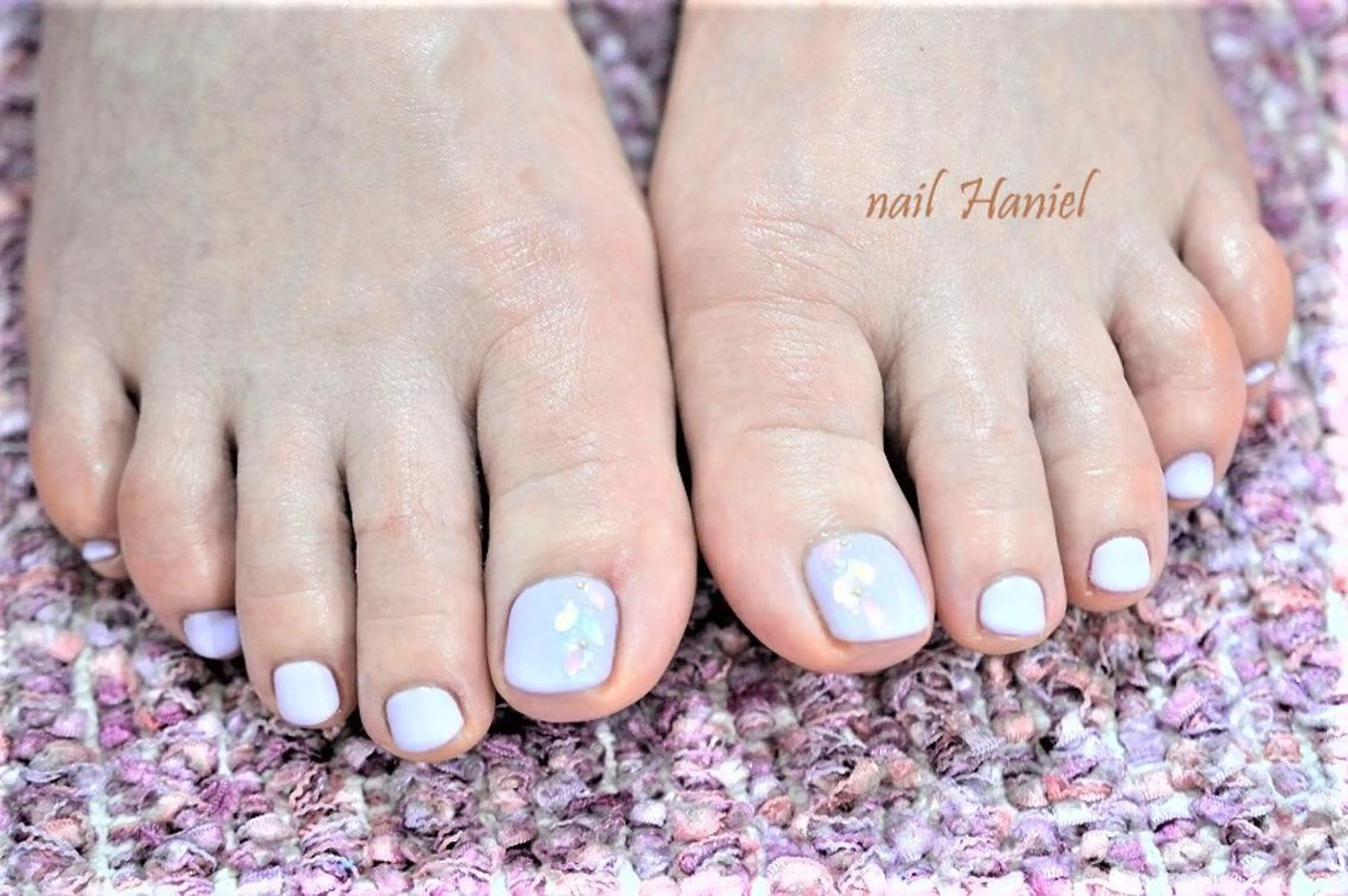 ネイル フットネイル ジェルネイル フットネイル nail Haniel所属・半蔵門サロンハニエル 魅神 ちよのネイルデザイン