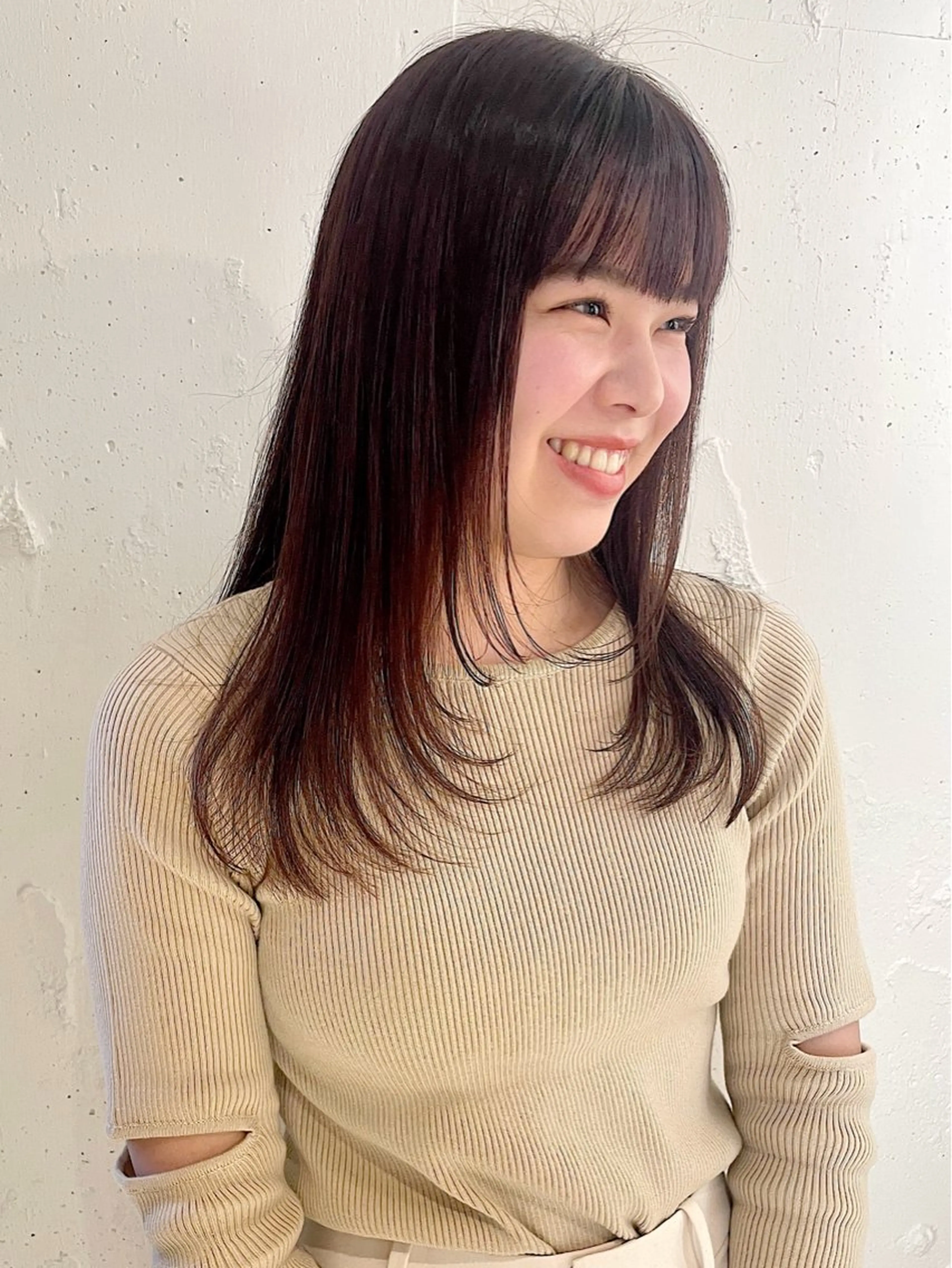 セミロング カラー ヘアアレンジ レイヤーカット 似合わせカット 透明感color 🥣suzunaのヘアスタイル