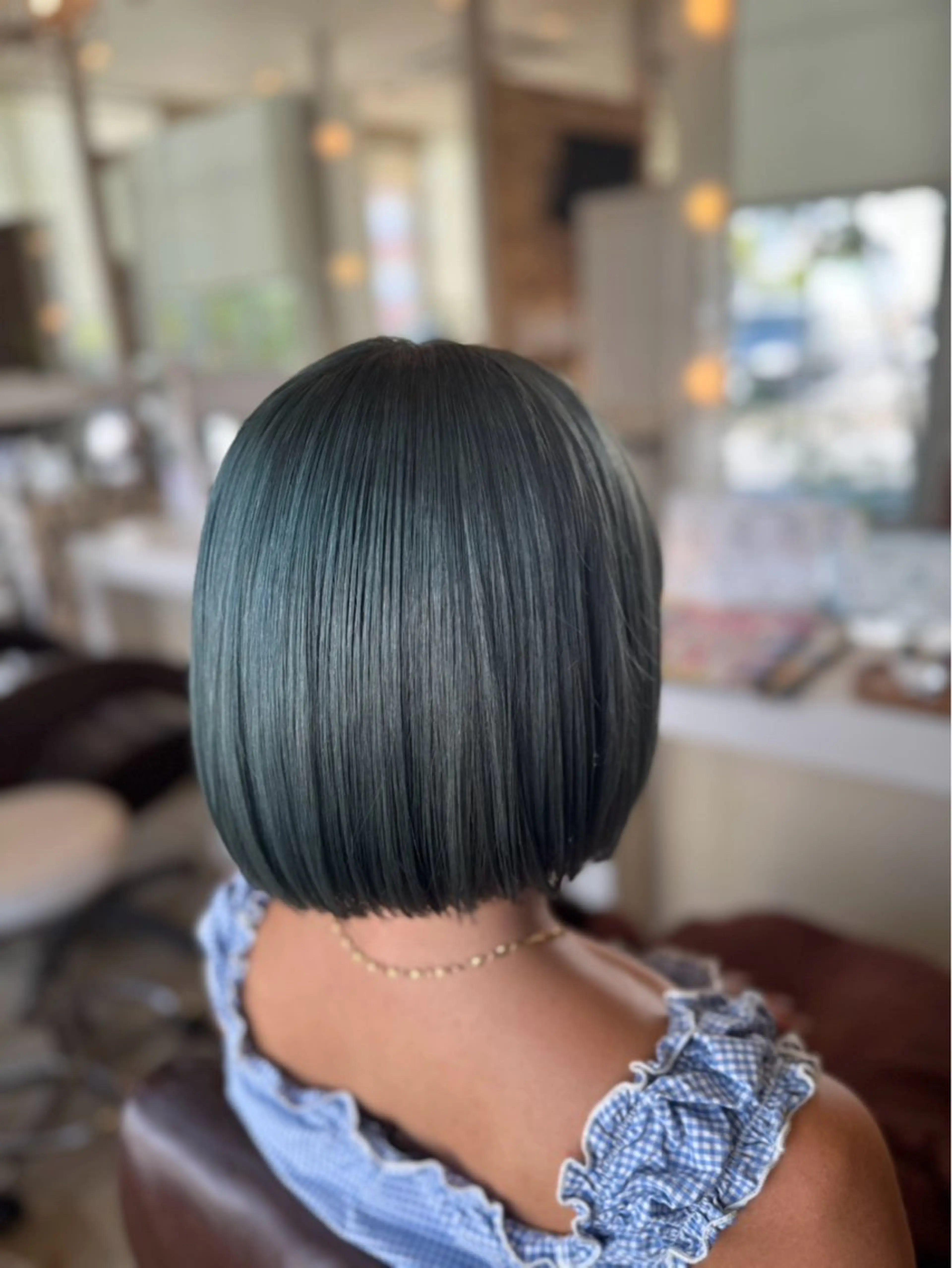 ミディアム カラー ベージュカラー ブリーチ ダブルカラー Crén by marie 真嘉比店所属・東恩納 誠のヘアスタイル