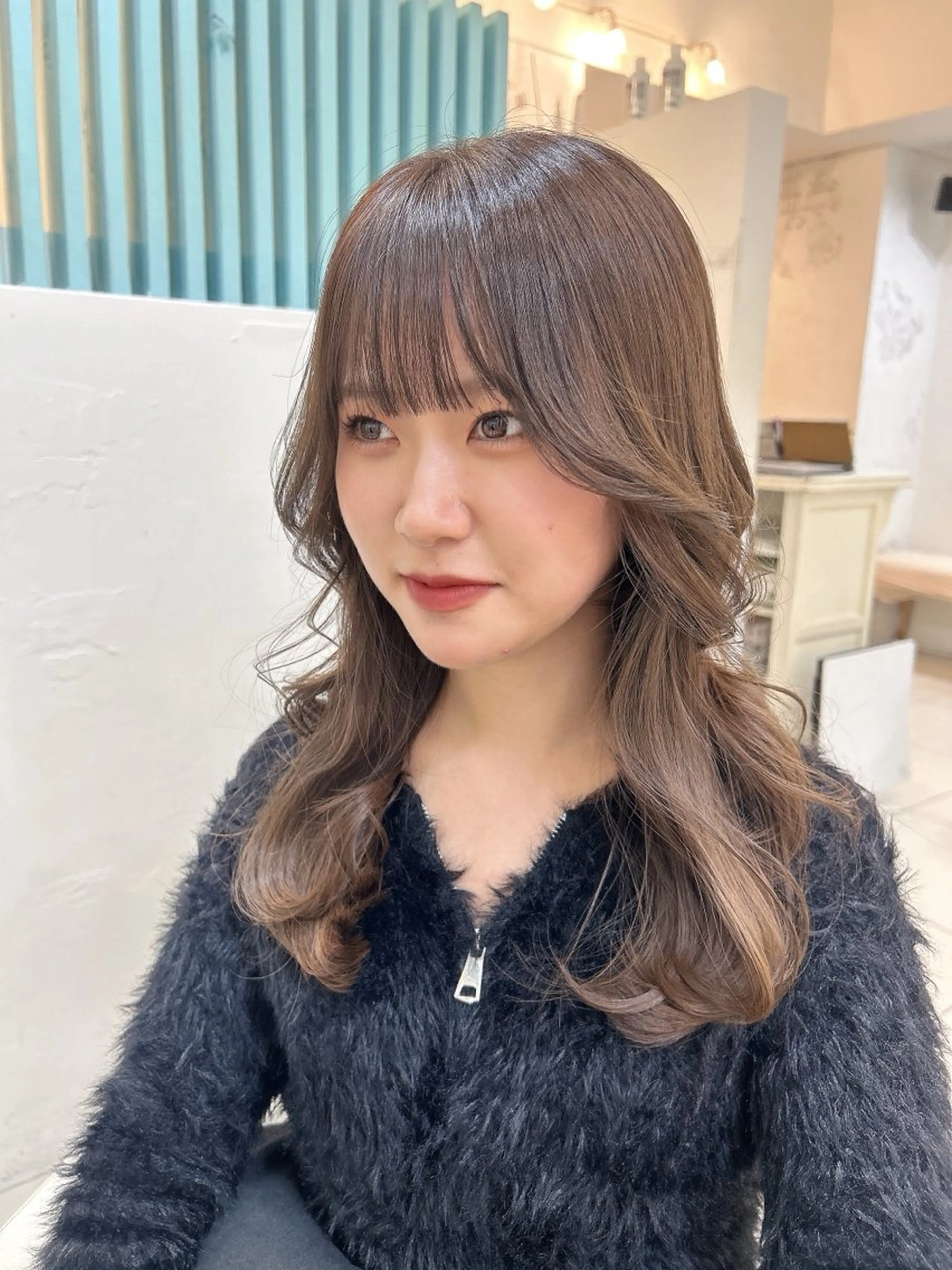 セミロング カラー 韓国風ヘア レイヤーカット カット ヘアカラー トリートメント Noah's　Ark所属・透明感カラー🫧ヘア セット🫧松本菜月の眉毛・アイブロウイメージ