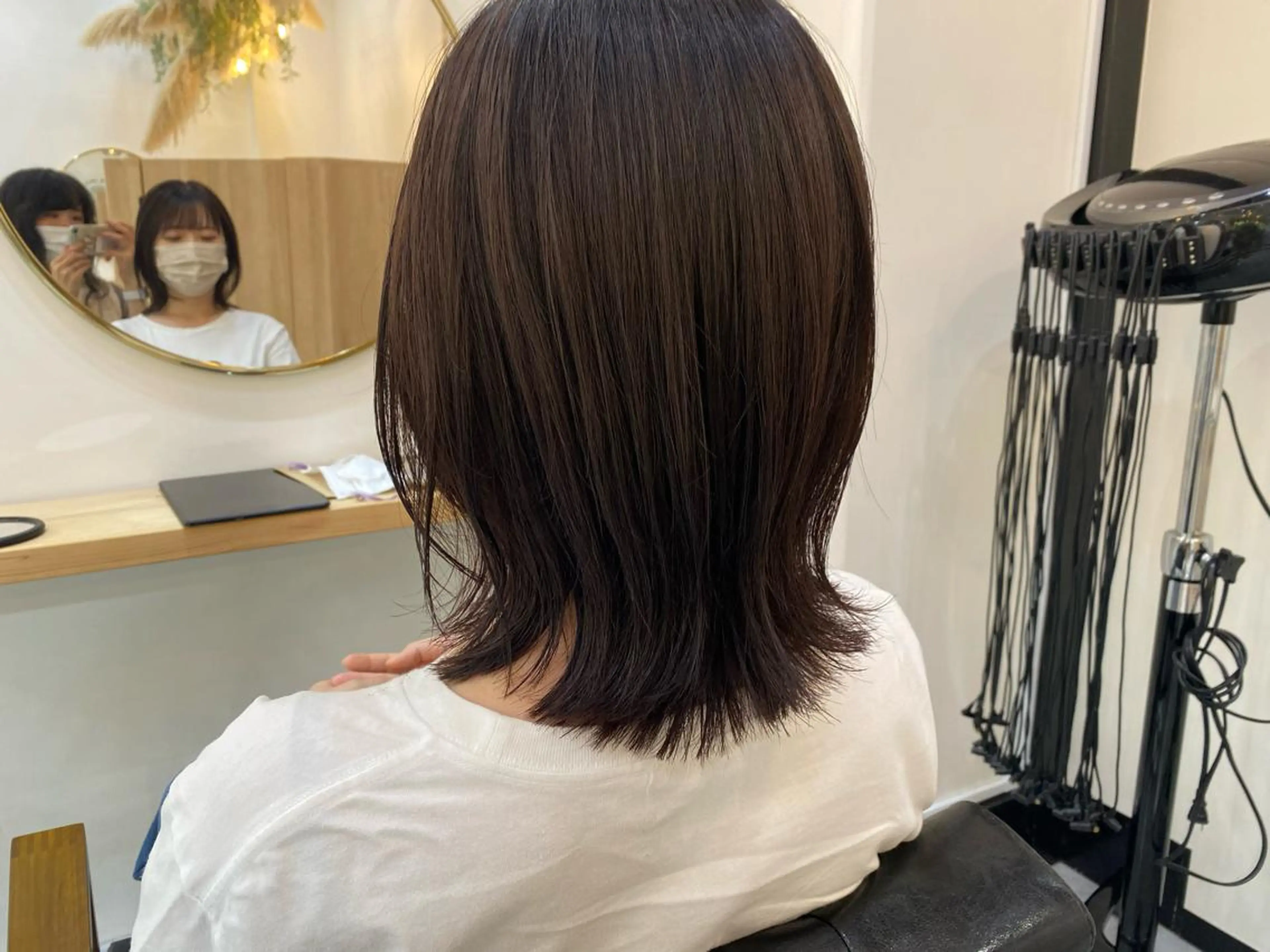 セミロング カラー 外ハネヘア カット ヘアカラー トリートメント ヘッドスパ CARICIA🌱 masaeのヘアスタイル