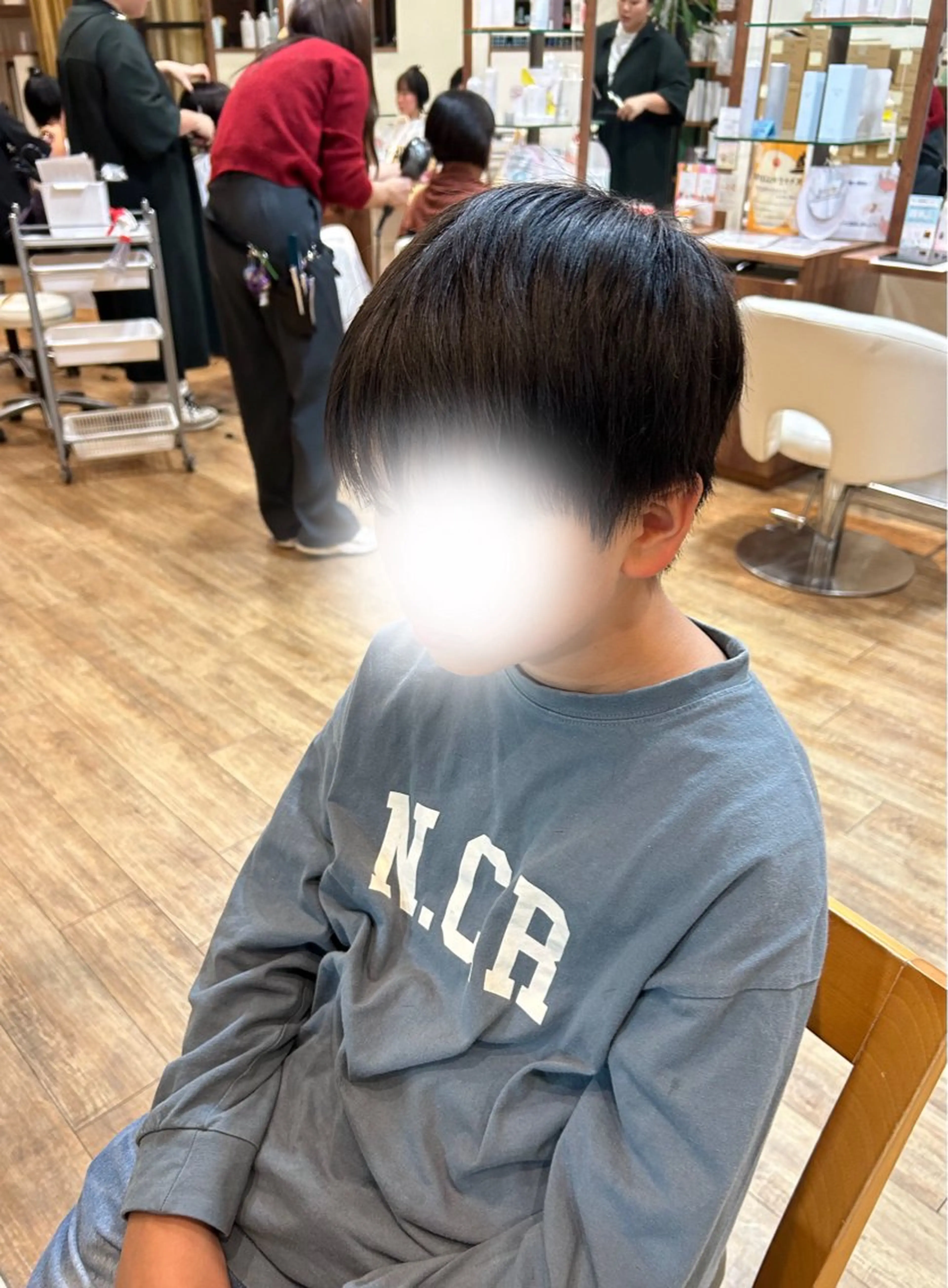 メンズ キッズ カット 水木 里咲のヘアスタイル