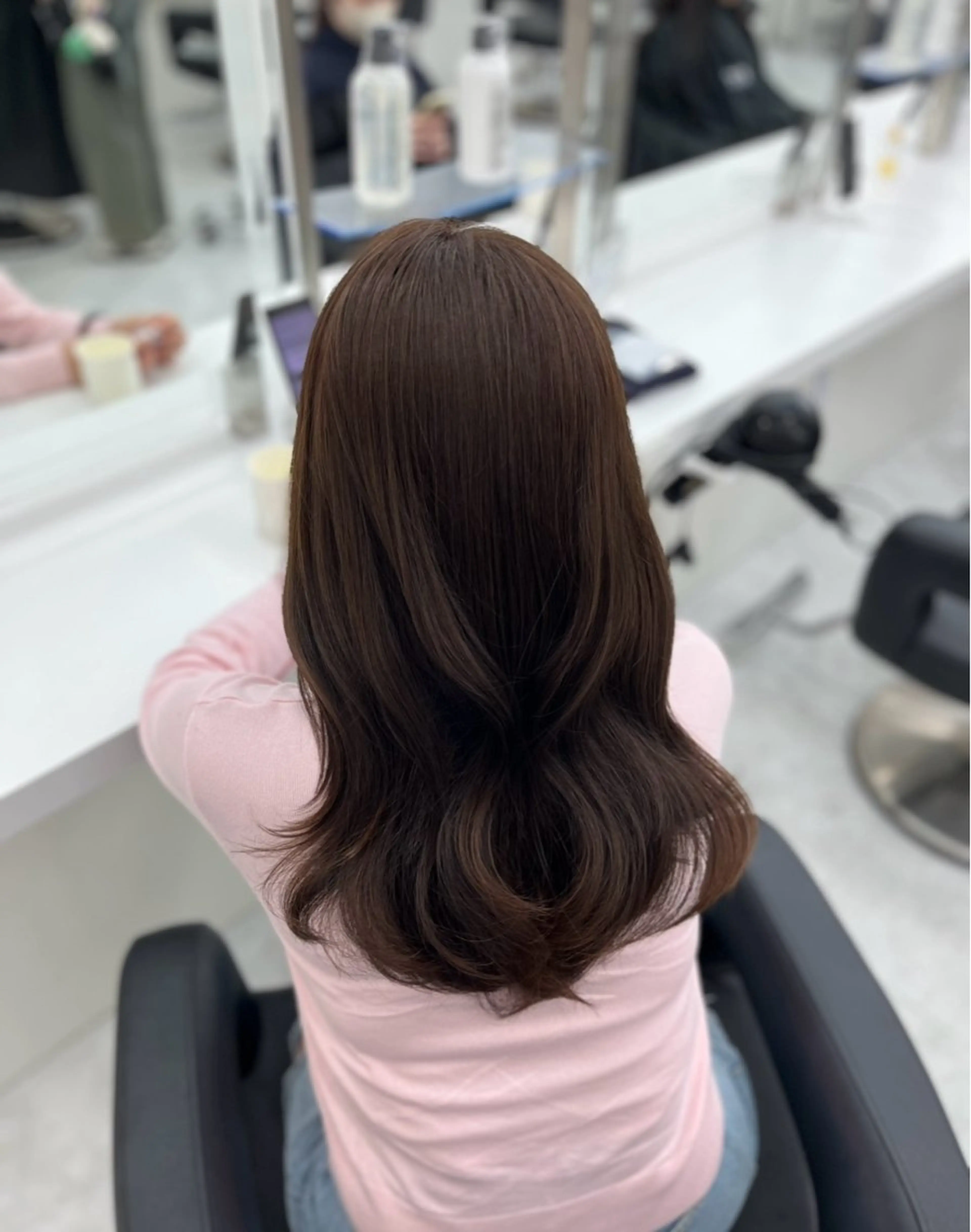 ロング ヘアカラー トリートメント ヘッドスパ ヘアセット ♡ナチュラルガーリー ♡ベージュ♡RINAのヘアスタイル