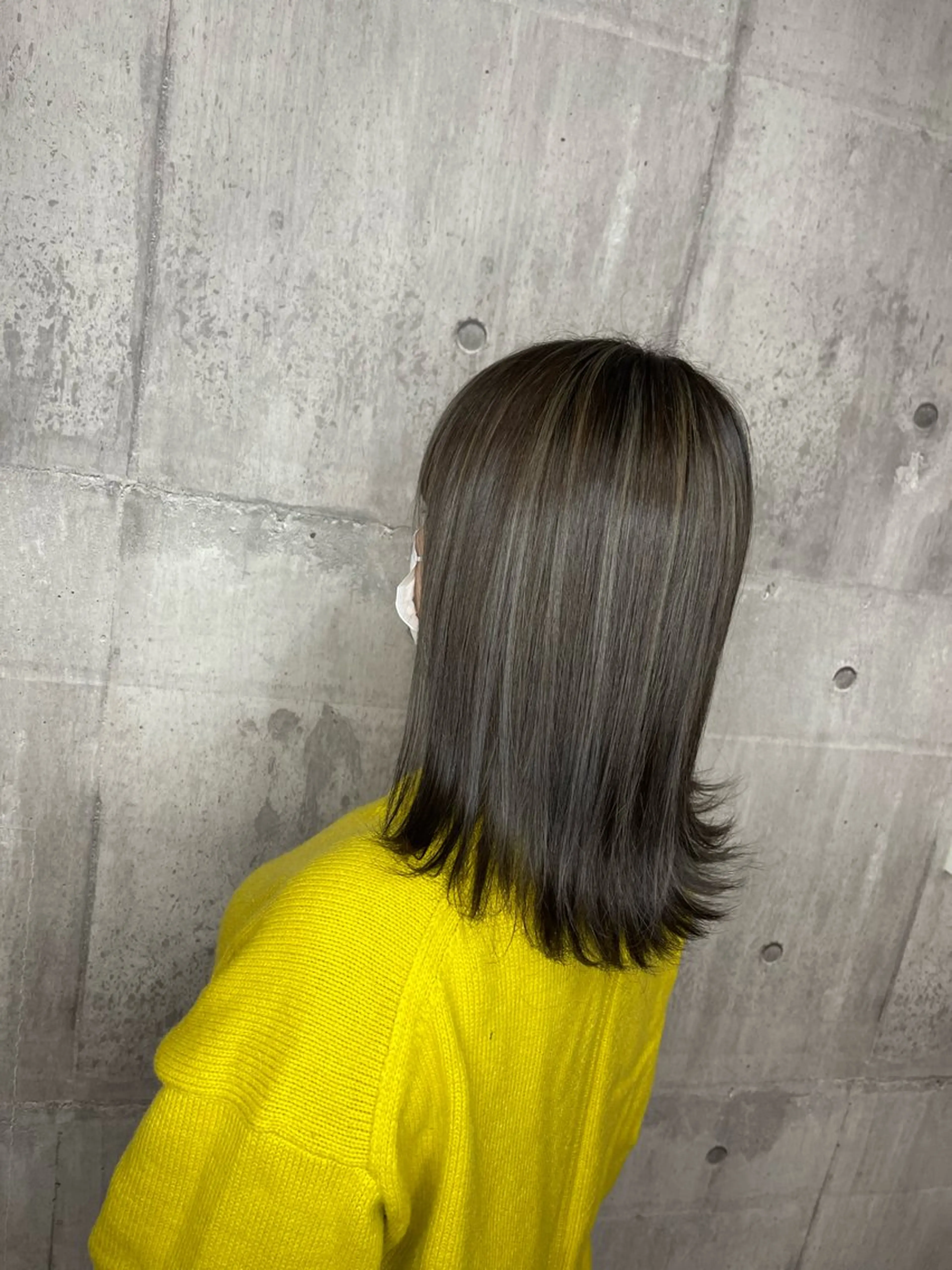 ミディアム カラー ハイライトカラー ハイライト Felice Erikaのヘアスタイル