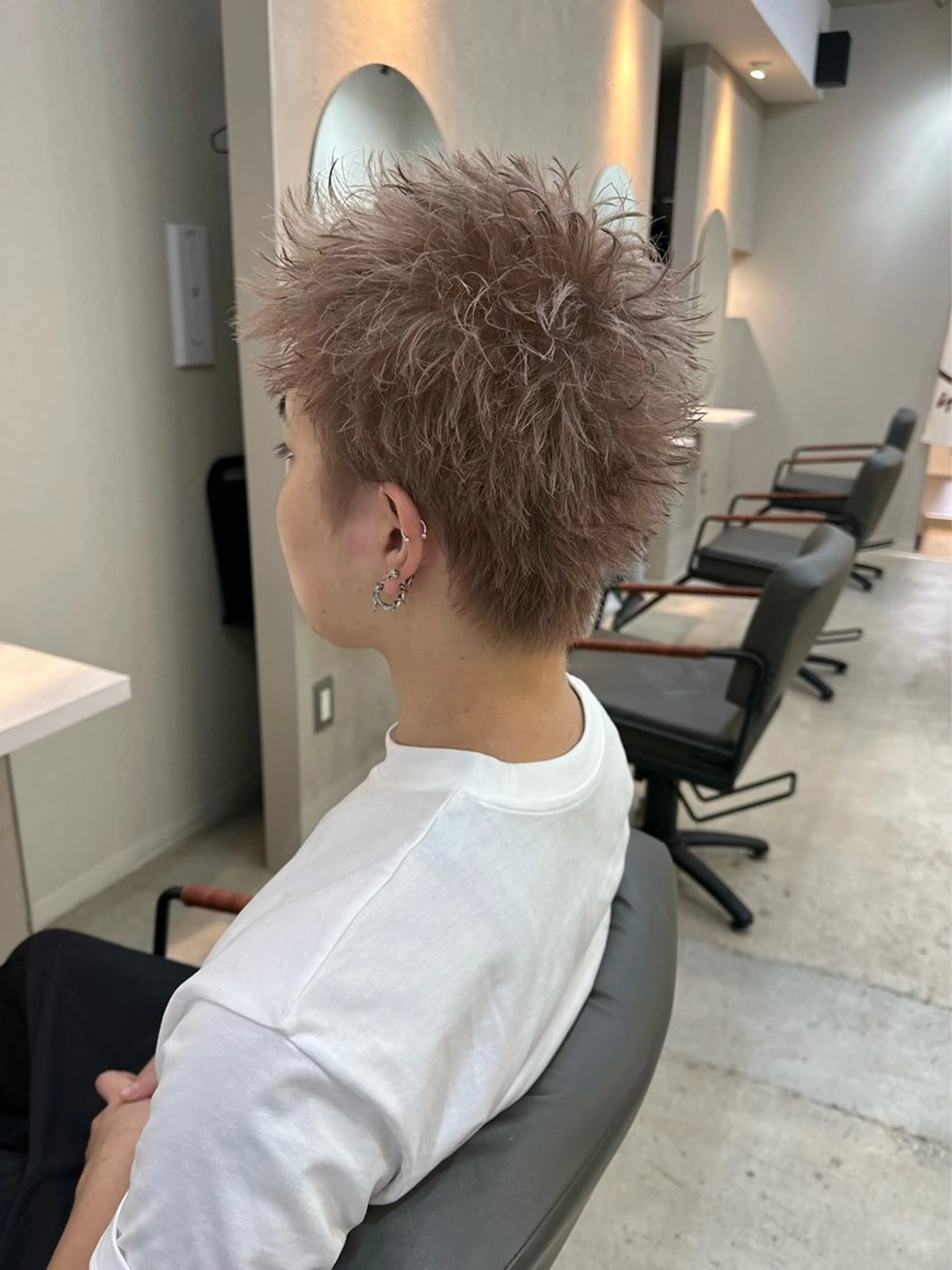 ショート カラー メンズ カット ヘアカラー 木下 健心のヘアスタイル