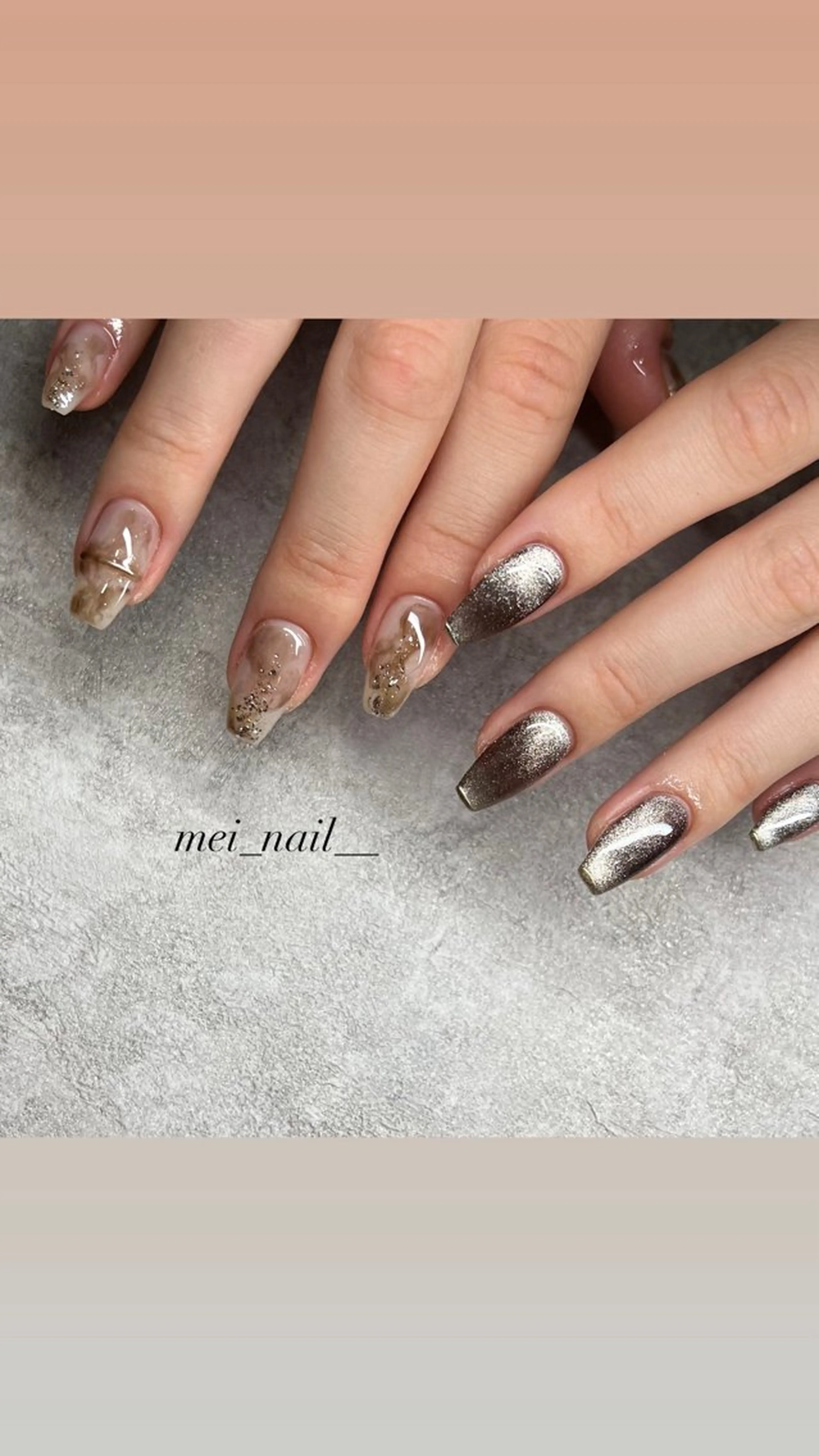ネイル ニュアンスネイル ハンドネイル est nail所属・永山 芽生子のネイルデザイン