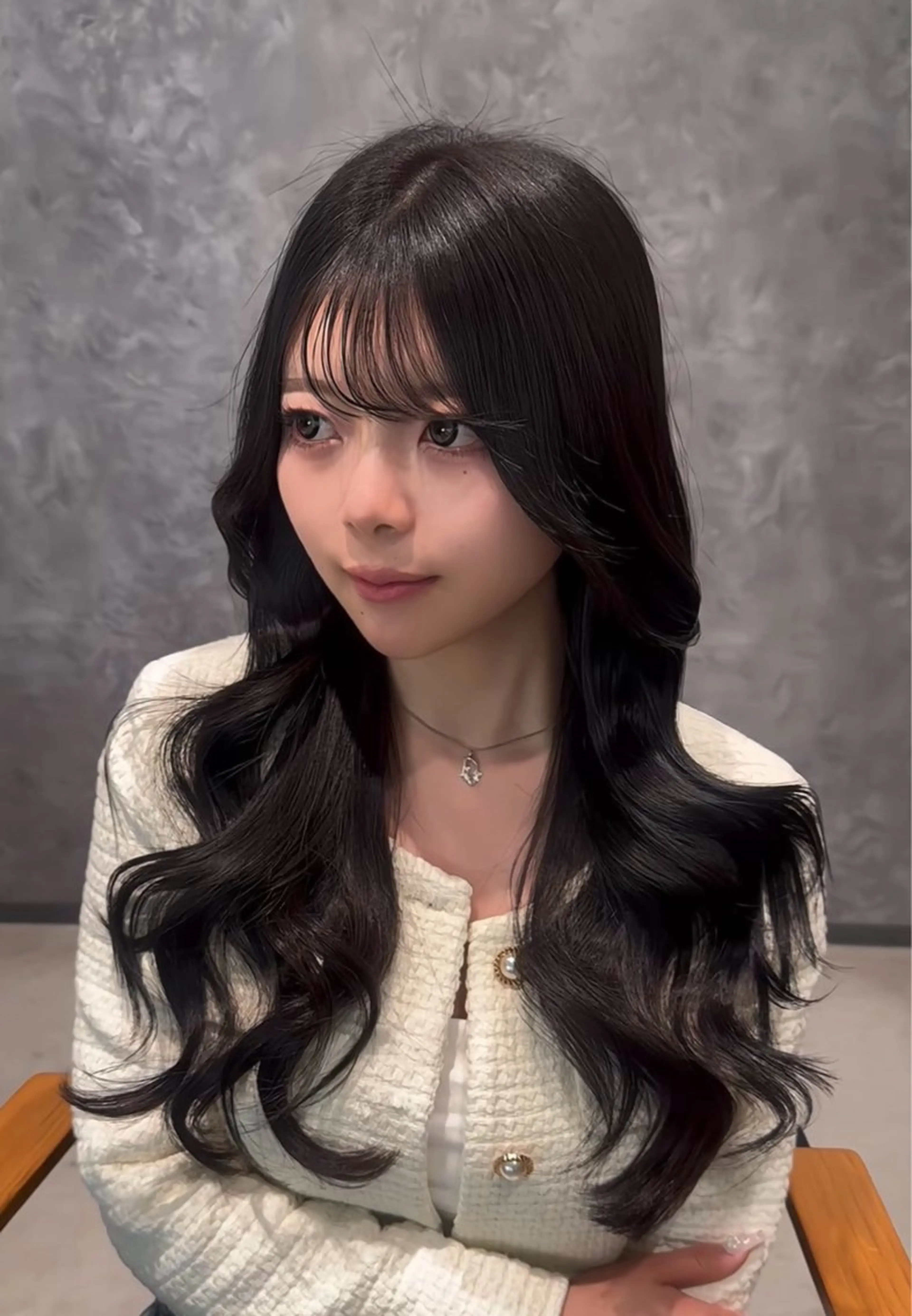 ロング カット ヘアカラー トリートメント ヘアセット 寺西 恵🪡🤍のヘアスタイル
