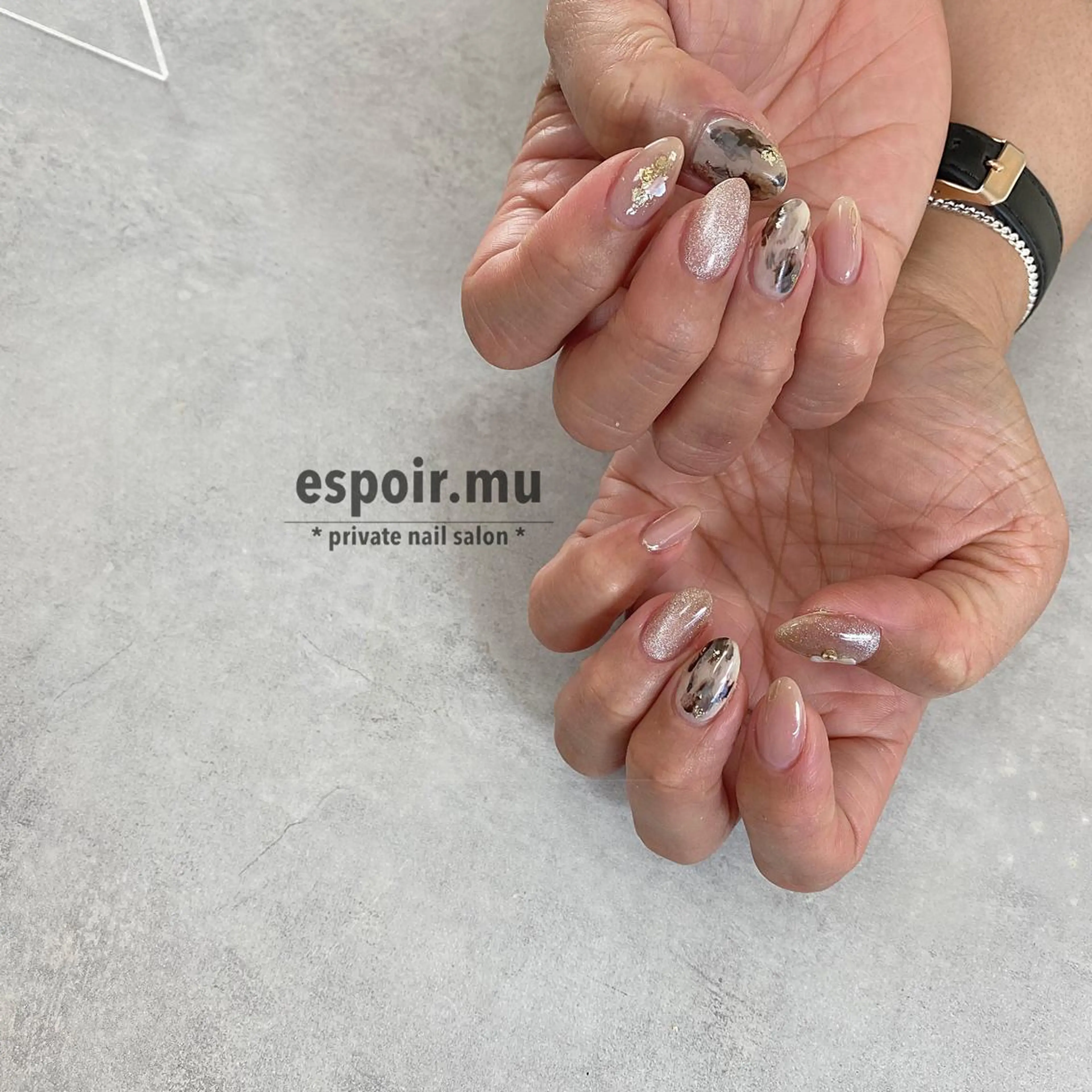 ミディアム ネイル espoir. muのネイルデザイン