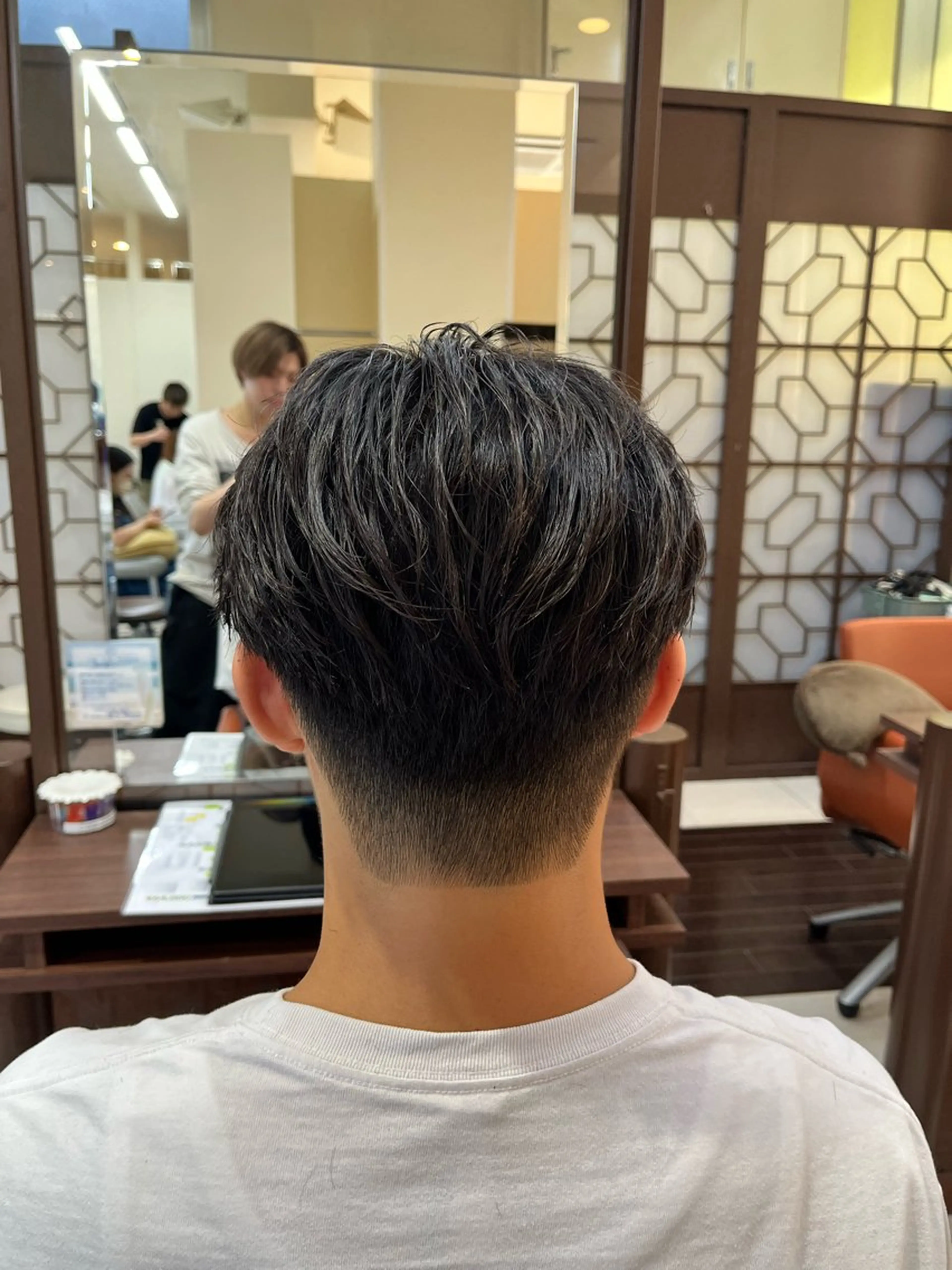 ショート パーマ メンズ センターパート AROH  men's cut&men's perm 船橋店所属・🧊メンズ特化🧊 高木航希のヘアスタイル
