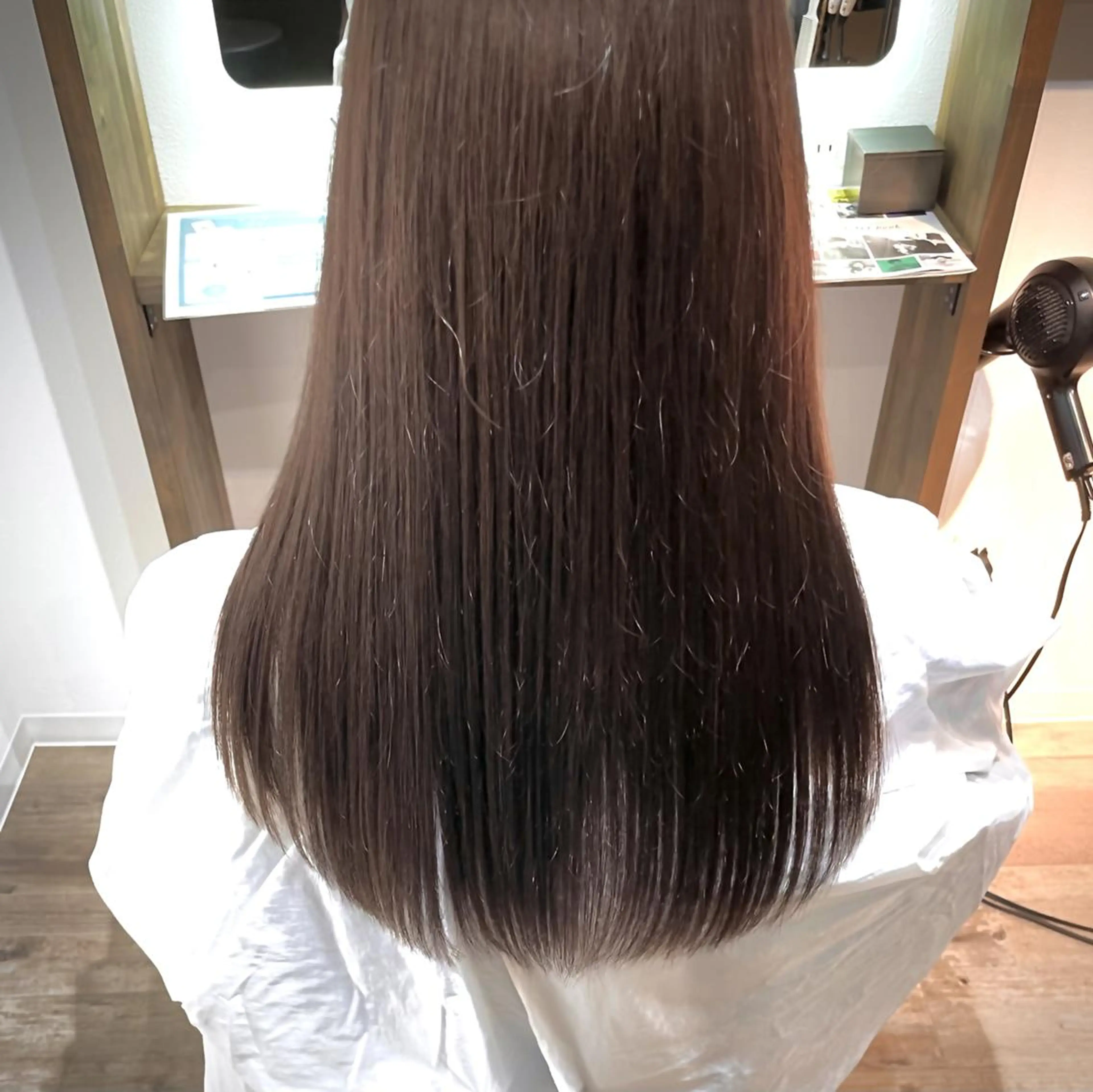 セミロング カラー 透明感カラー グレージュ ヘアカラー トリートメント 名駅Private Salon　Noaのヘアスタイル