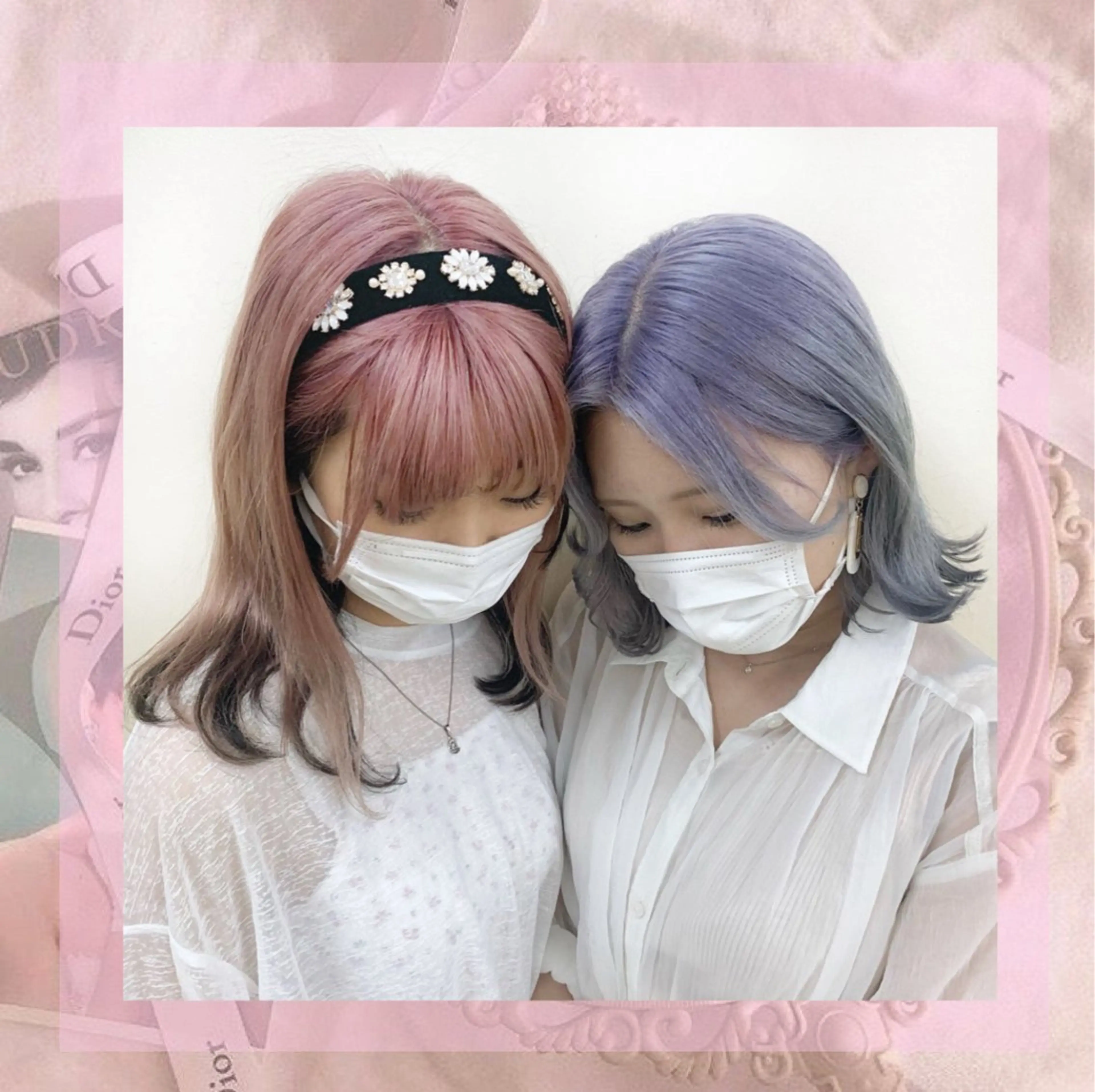 セミロング カラー ヘアアレンジ ヘアカラー トリートメント ヘッドスパ ヘアセット 💕上野美容師☁ ブリーチ💖サワのヘアスタイル