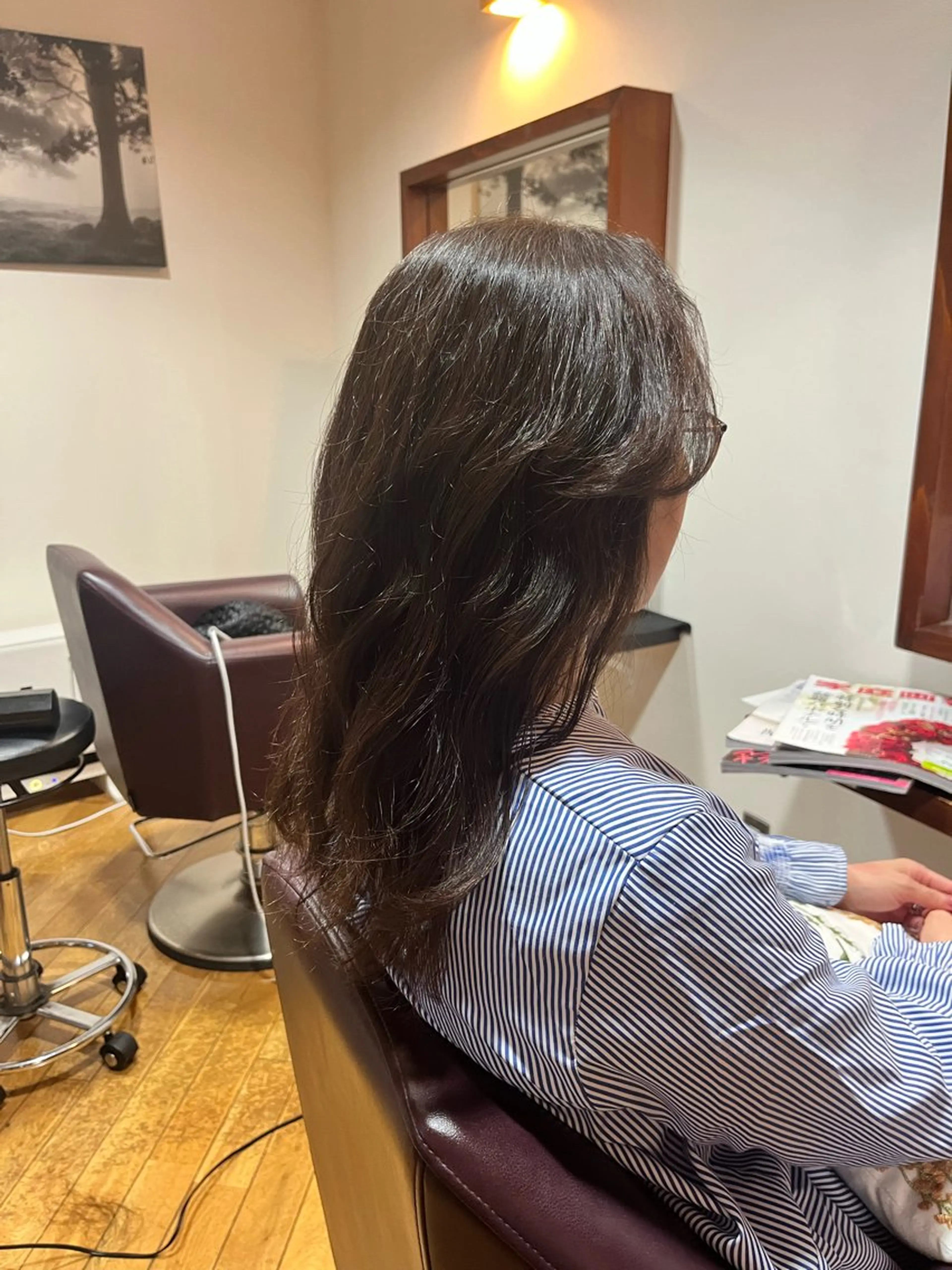 セミロング パーマ 大瀬 敬子🌿のヘアスタイル