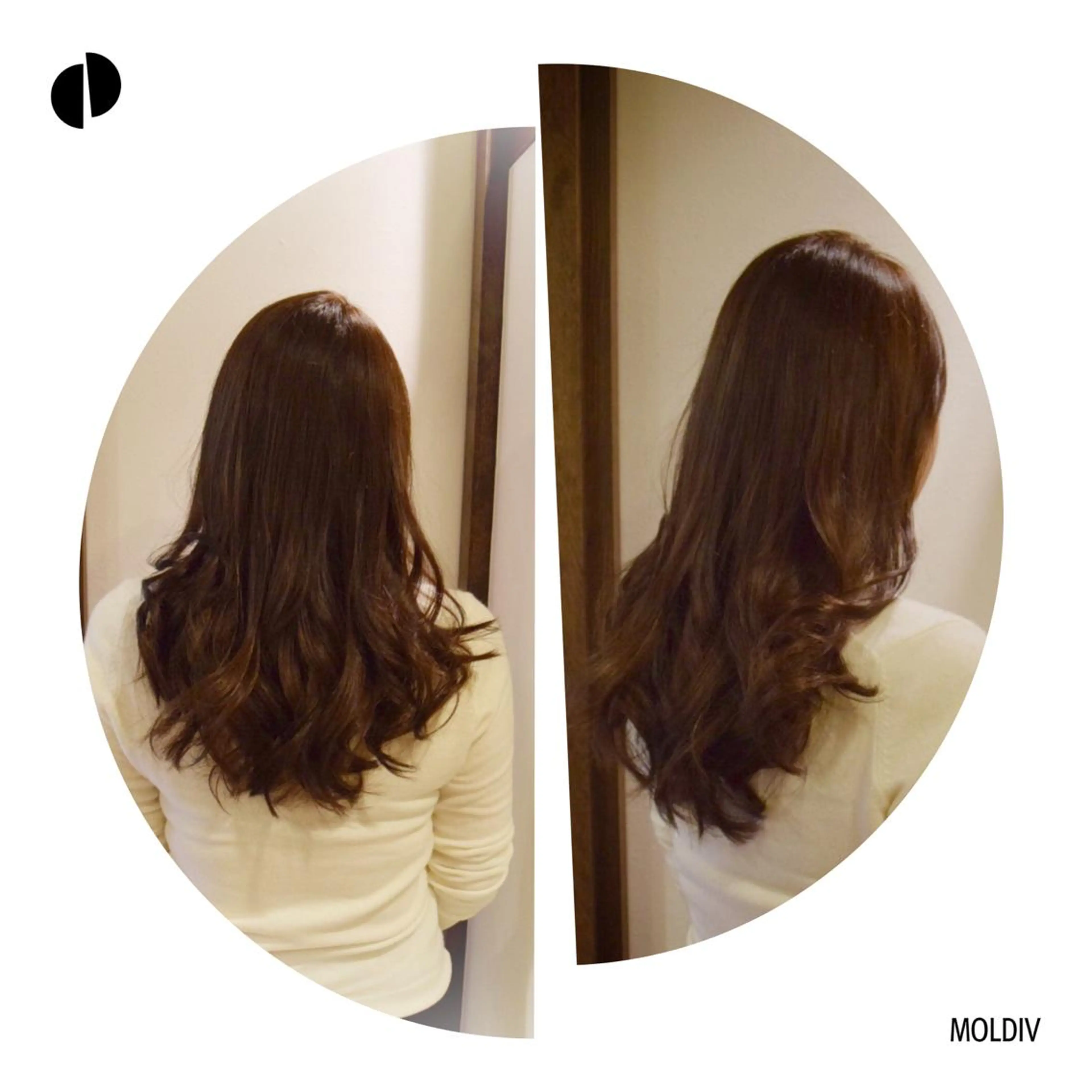 ロング カラー ブラウンカラー チョコレートブラウン ハイトーンカラー ✨縮毛矯正✨髪質改善 ナカシマ ユミのヘアスタイル