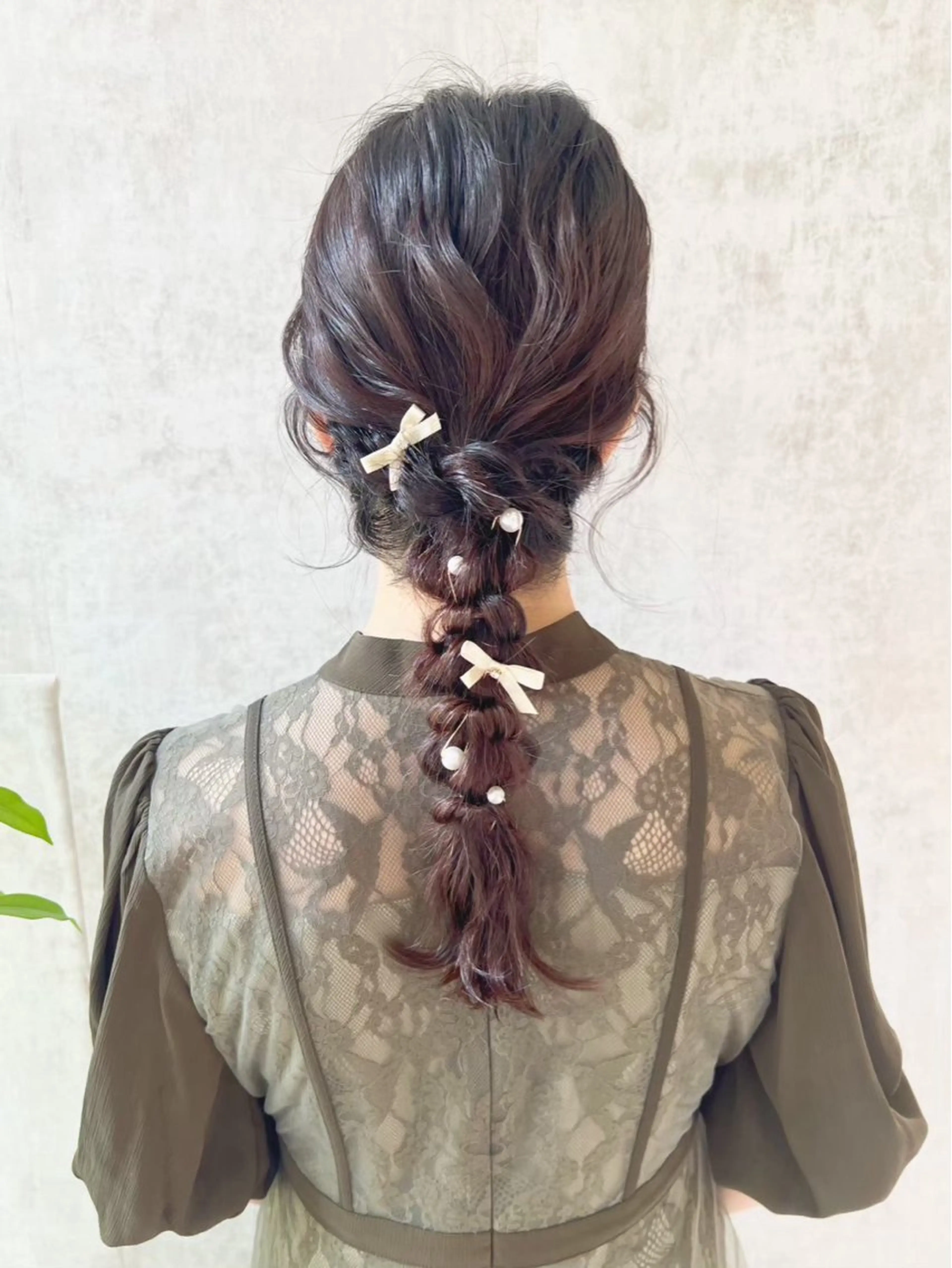 ヘアアレンジ 結婚式・ブライダル エクステ🎀カラー ✨横浜／トレンドのヘアスタイル