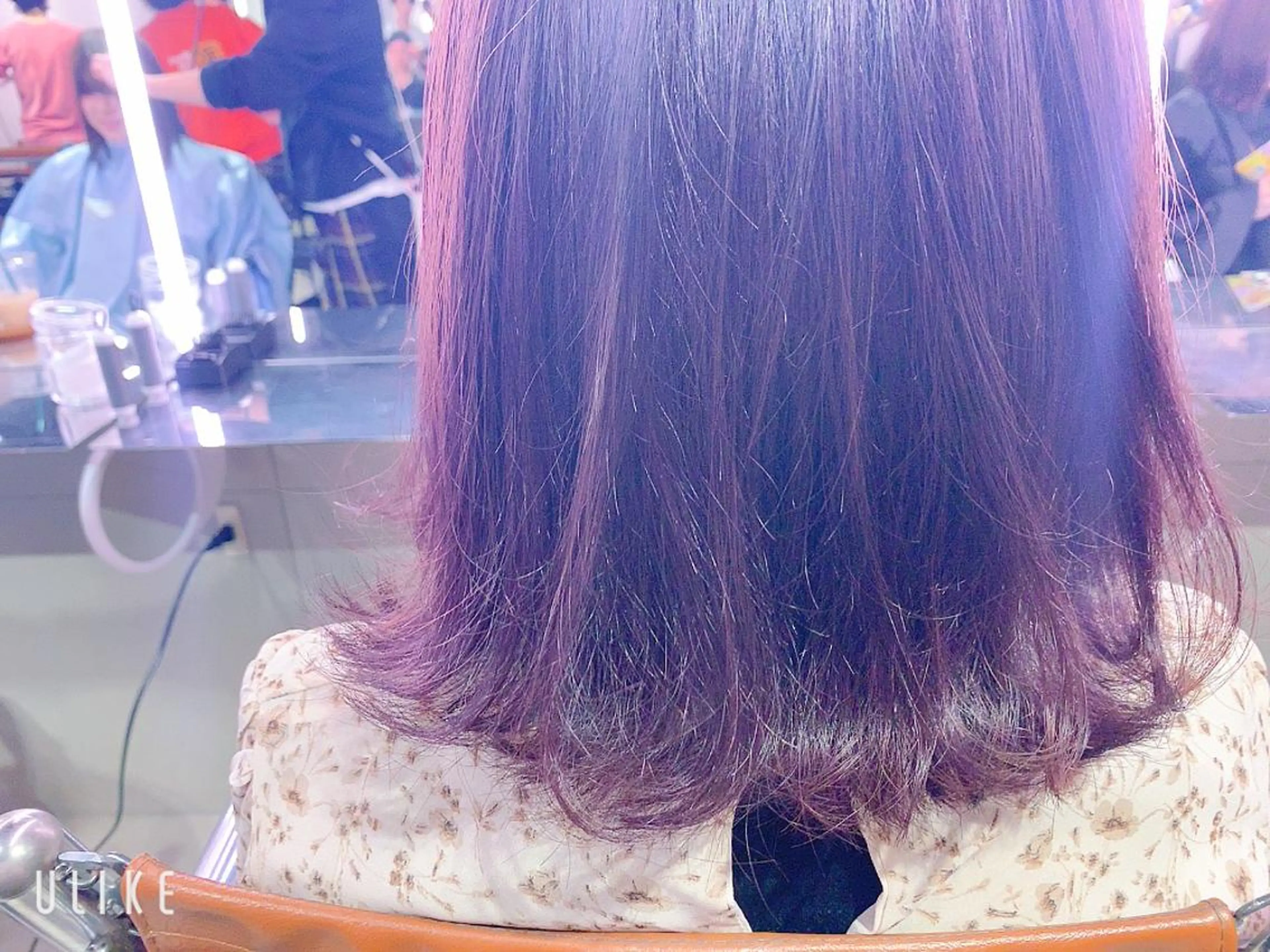 ミディアム ラベンダーブラウン 髙橋 優菜のヘアスタイル