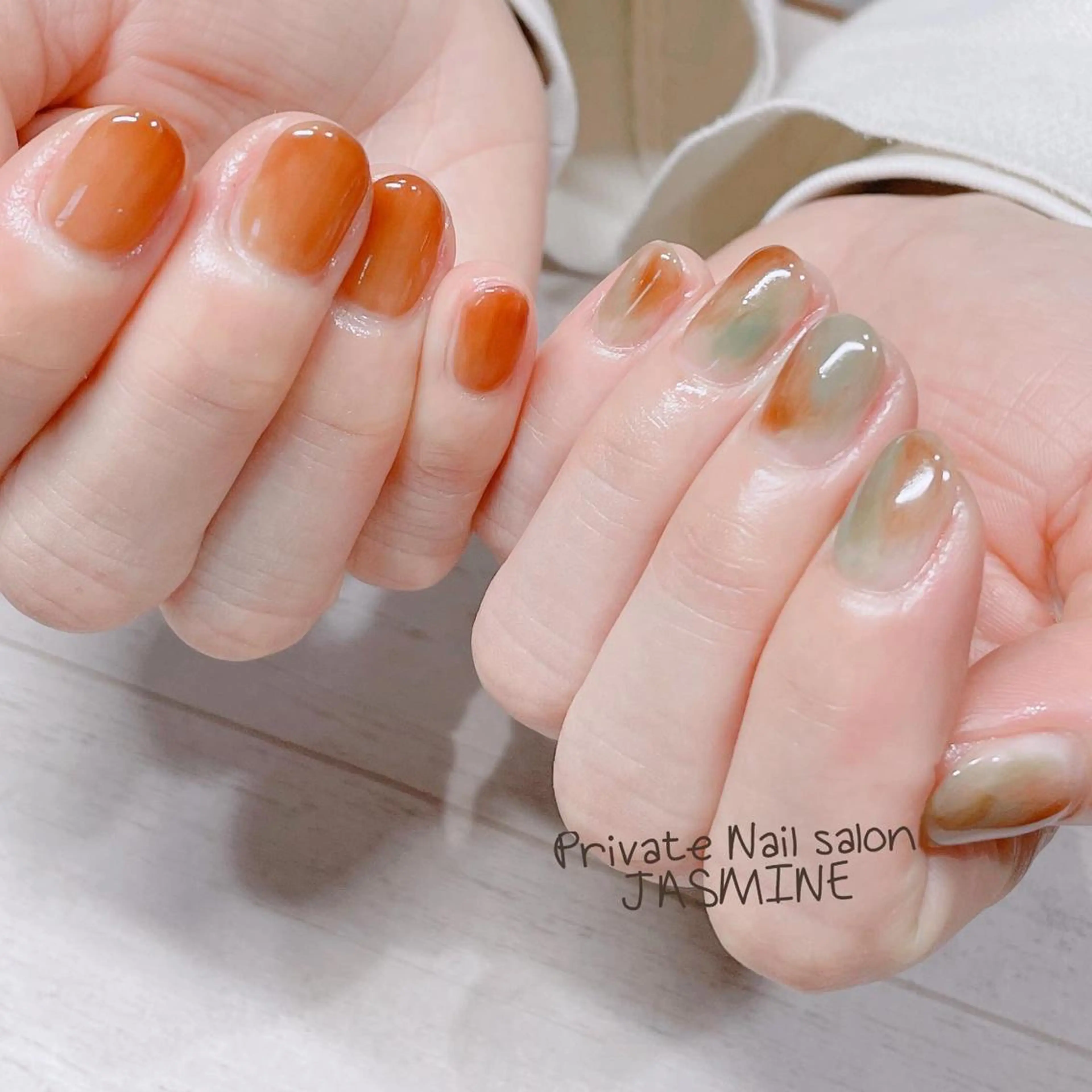 ネイル ニュアンスネイル ワンカラーネイル Nail salon JASMINEのネイルデザイン