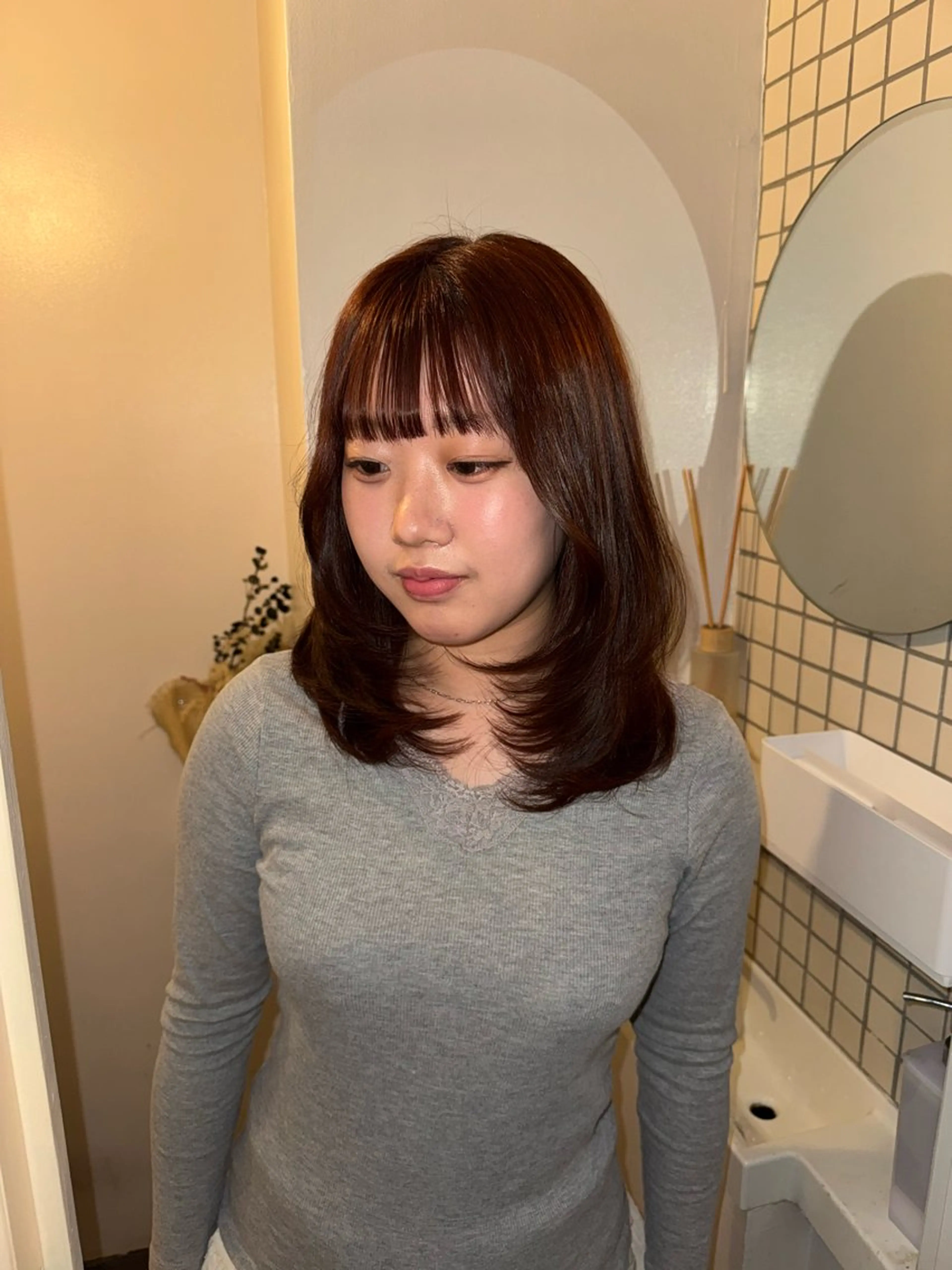 ロング カラー ヘアカラー トリートメント 海外風/暖色🧡 /Unaのヘアスタイル