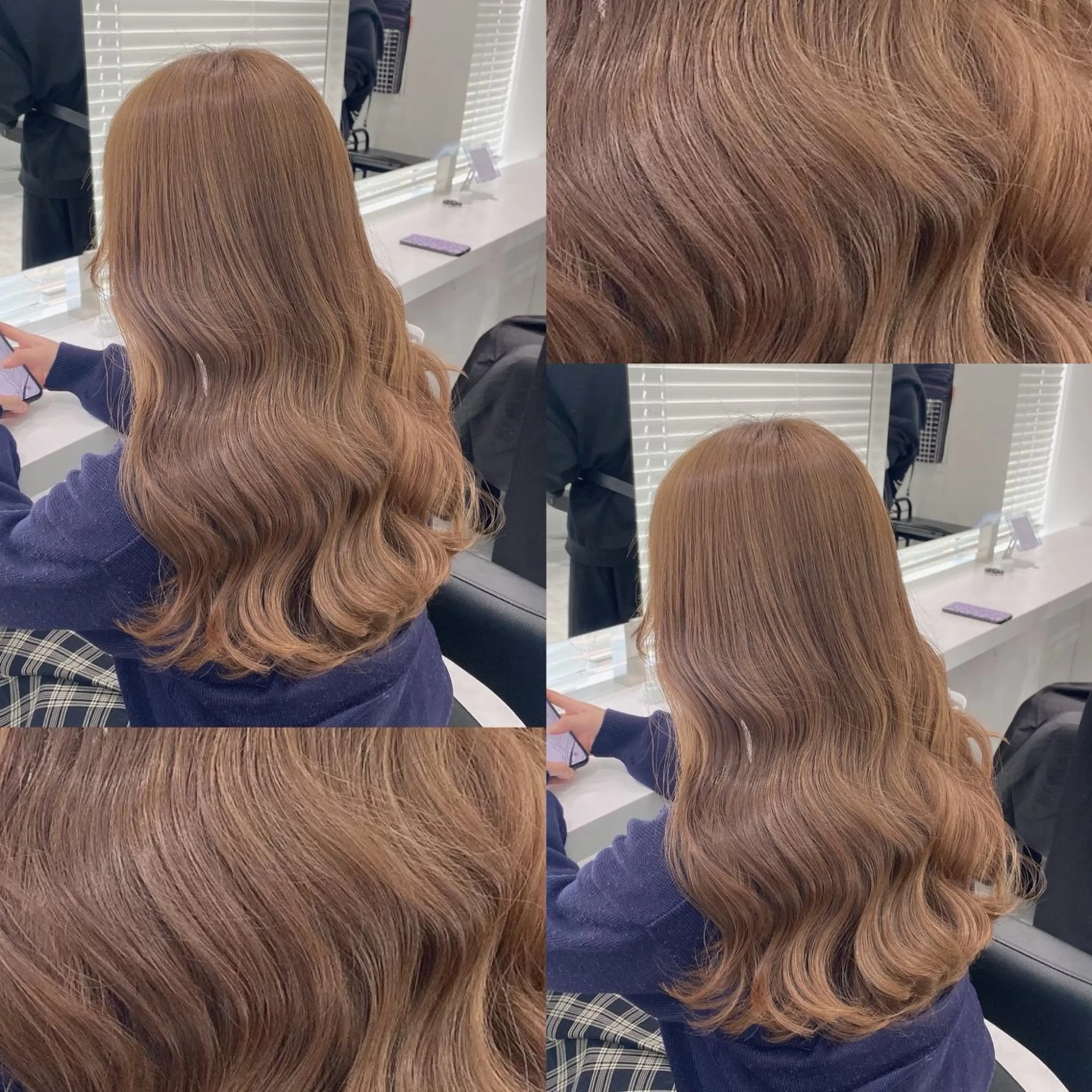 ミディアム カラー ヘアカラー トリートメント 艶髪グレージュ特化/ CHIKARAのヘアスタイル