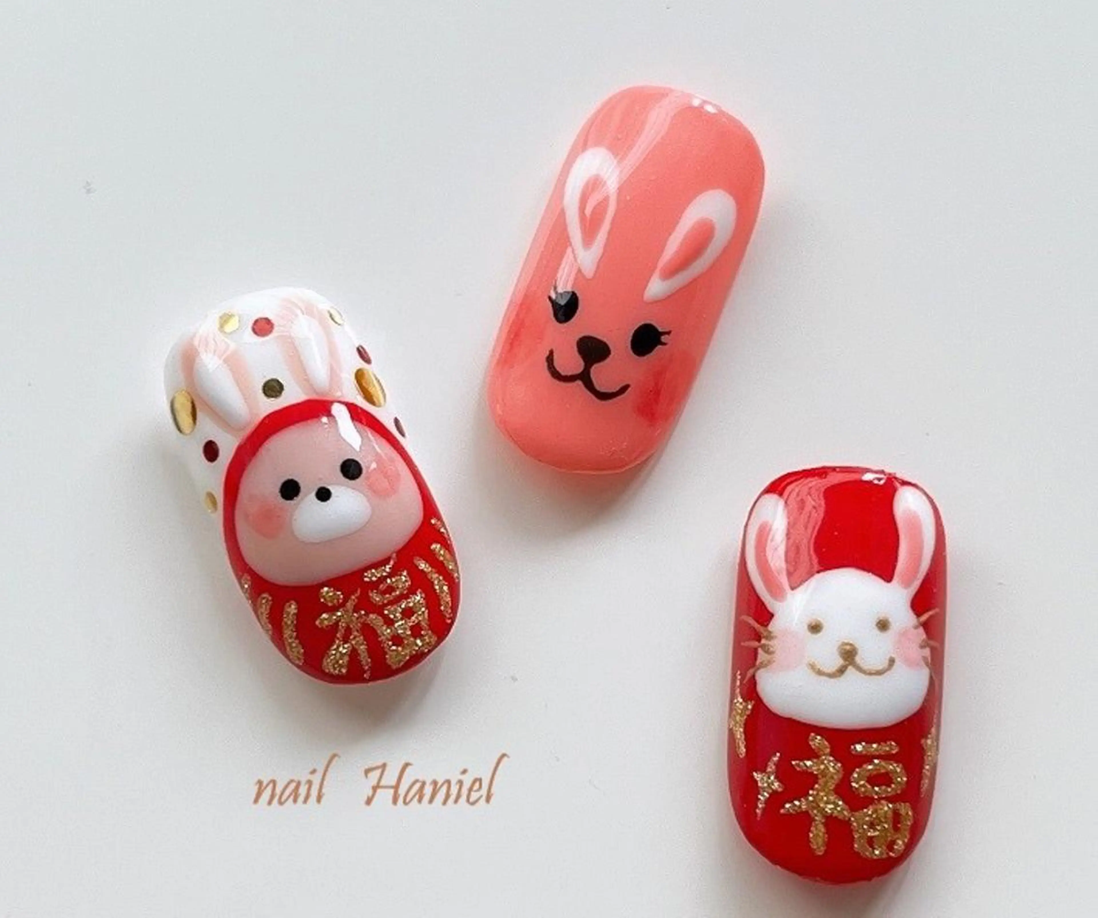 ネイル アートネイル ジェルネイル パラジェル nail Haniel所属・半蔵門サロンハニエル 魅神 ちよのネイルデザイン