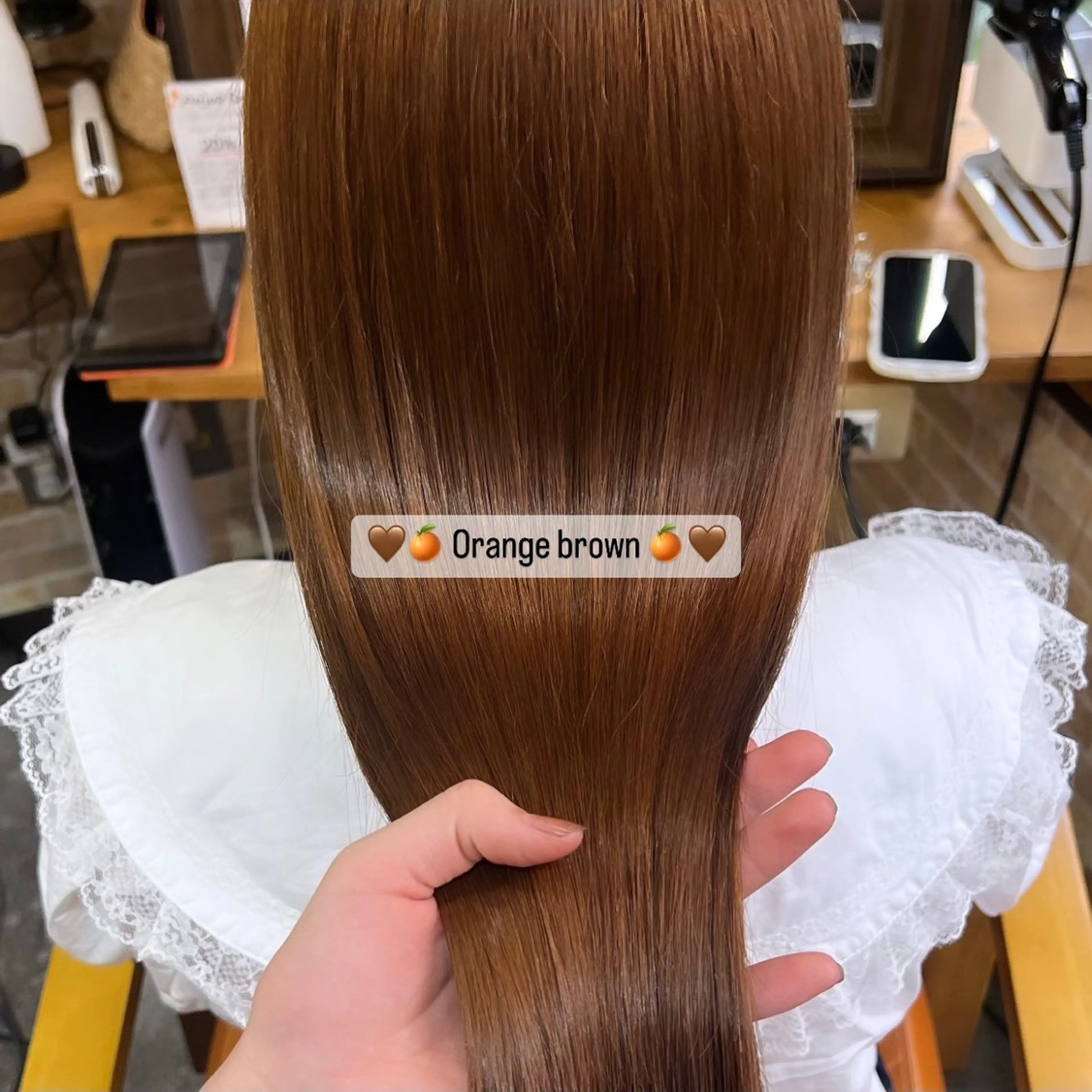 ロング カラー ヘアカラー トリートメント 𝐑𝐢𝐤𝐚 ໒꒱♡のヘアスタイル