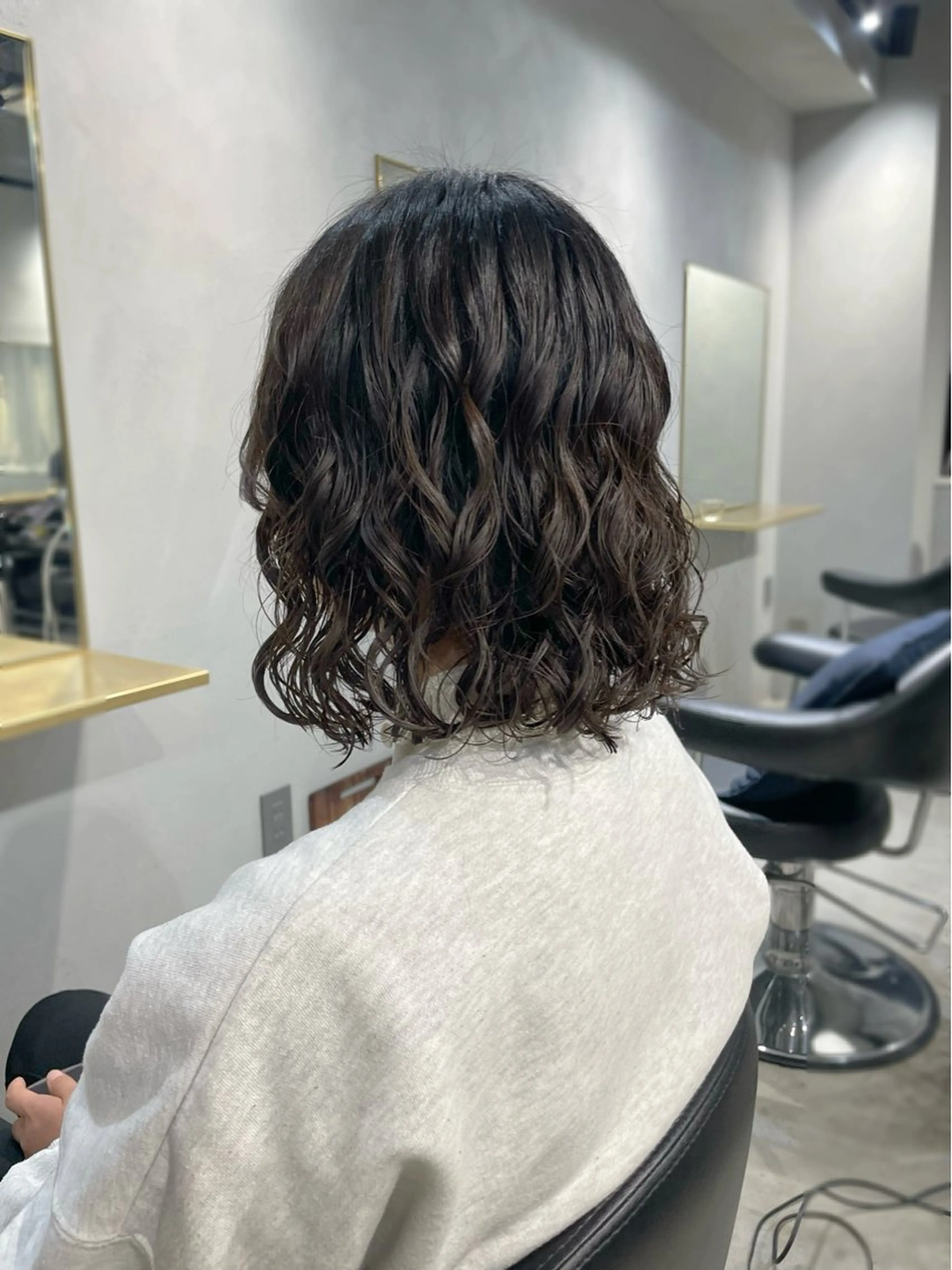 ショート パーマ ボブ カット パーマ トリートメント 【arc】Ruri コテ巻き風パーマのヘアスタイル