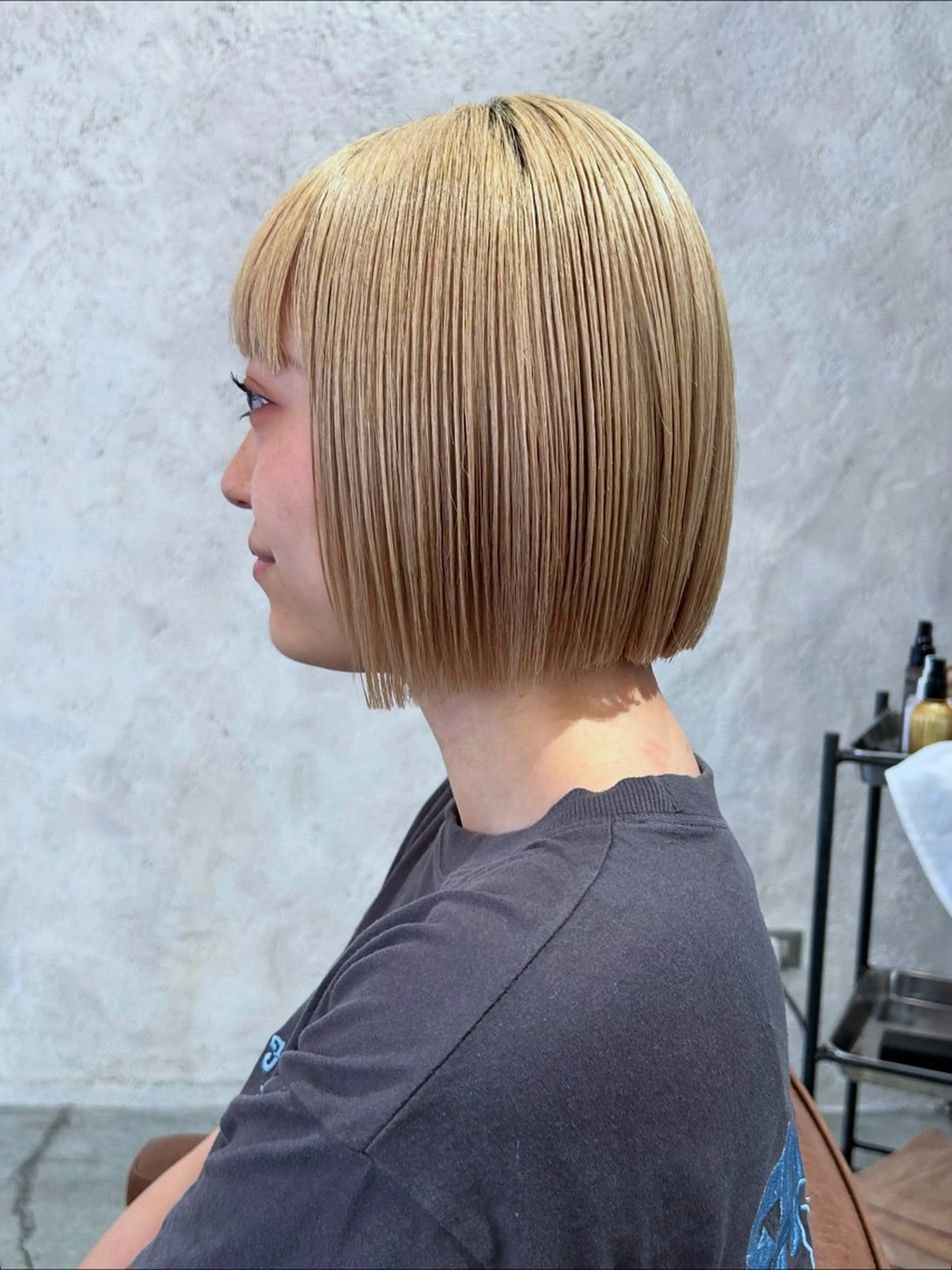 ショート ボブ カット 梅田/透明感カラー ボブレイヤーきょうかのヘアスタイル