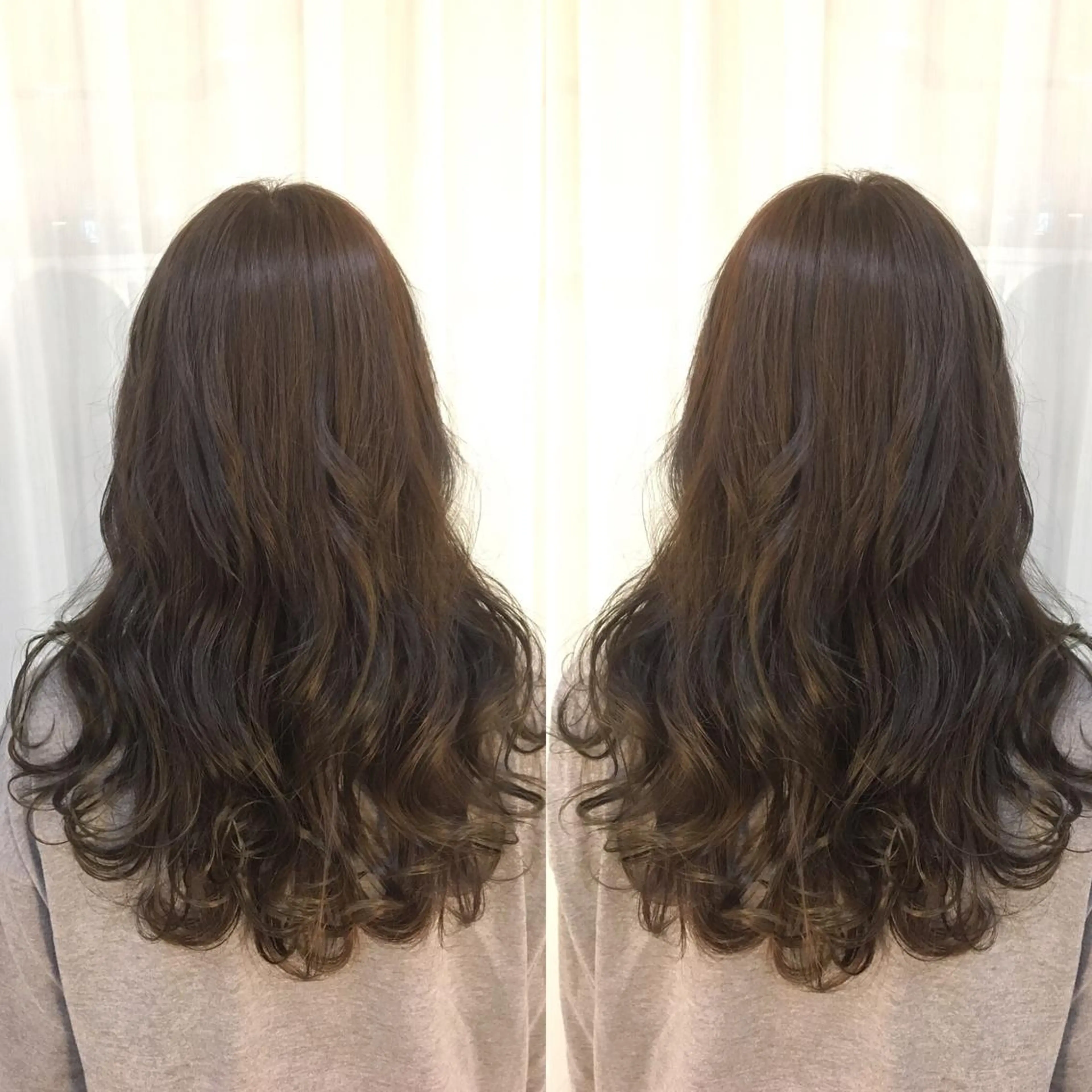 ロング カラー アッシュ 透明感カラー 髪質改善 頭身浴/ 中田のヘアスタイル