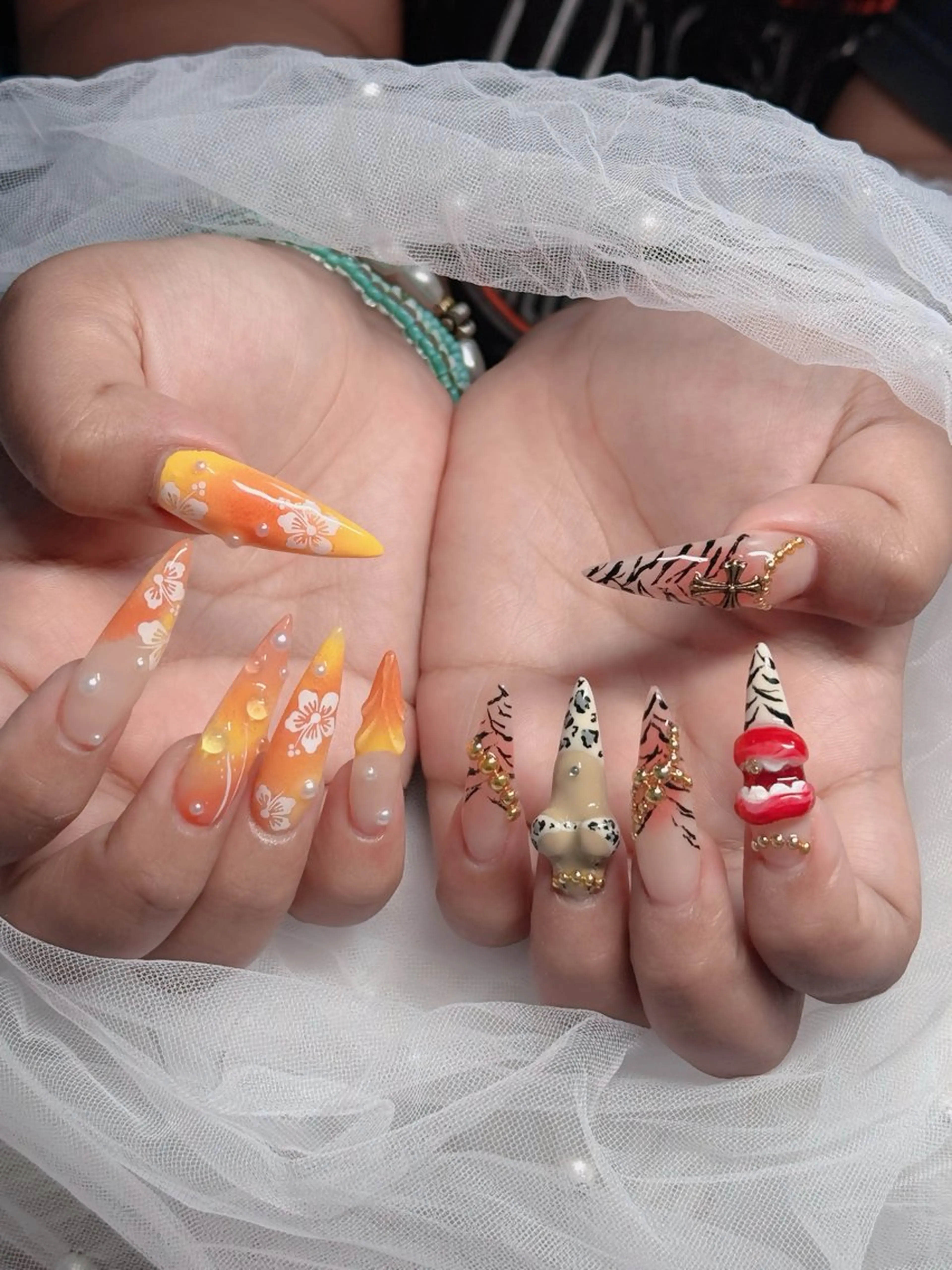 ネイル アートネイル 成人式 ジェルネイル ニュアンスネイル 夏ネイル ハンドネイル H.baby Nai Salon所属・neco H.babynailのネイルデザイン