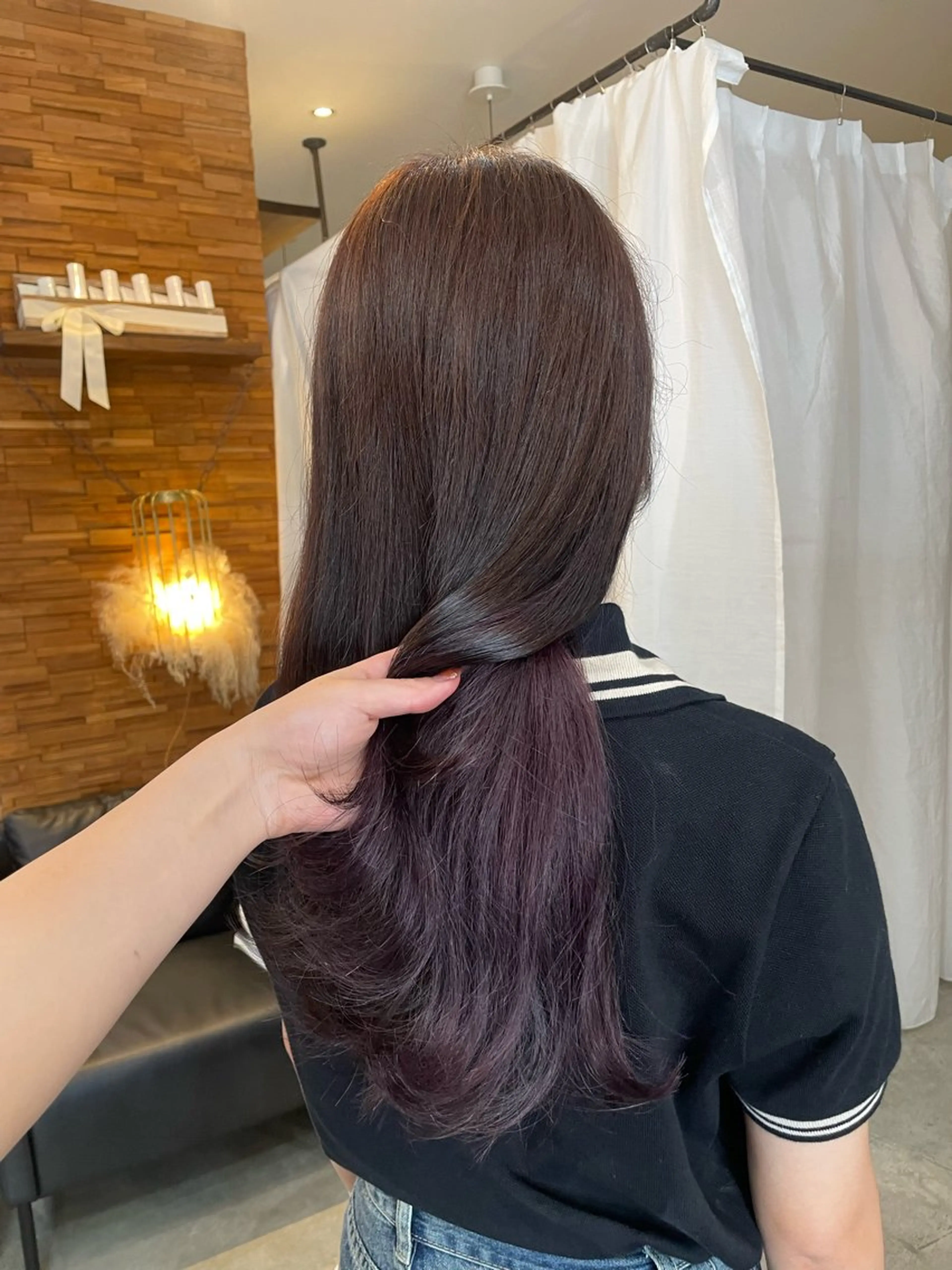 ロング ヘアカラー トリートメント 顔周りカット 🎀サヤカ🎀のヘアスタイル