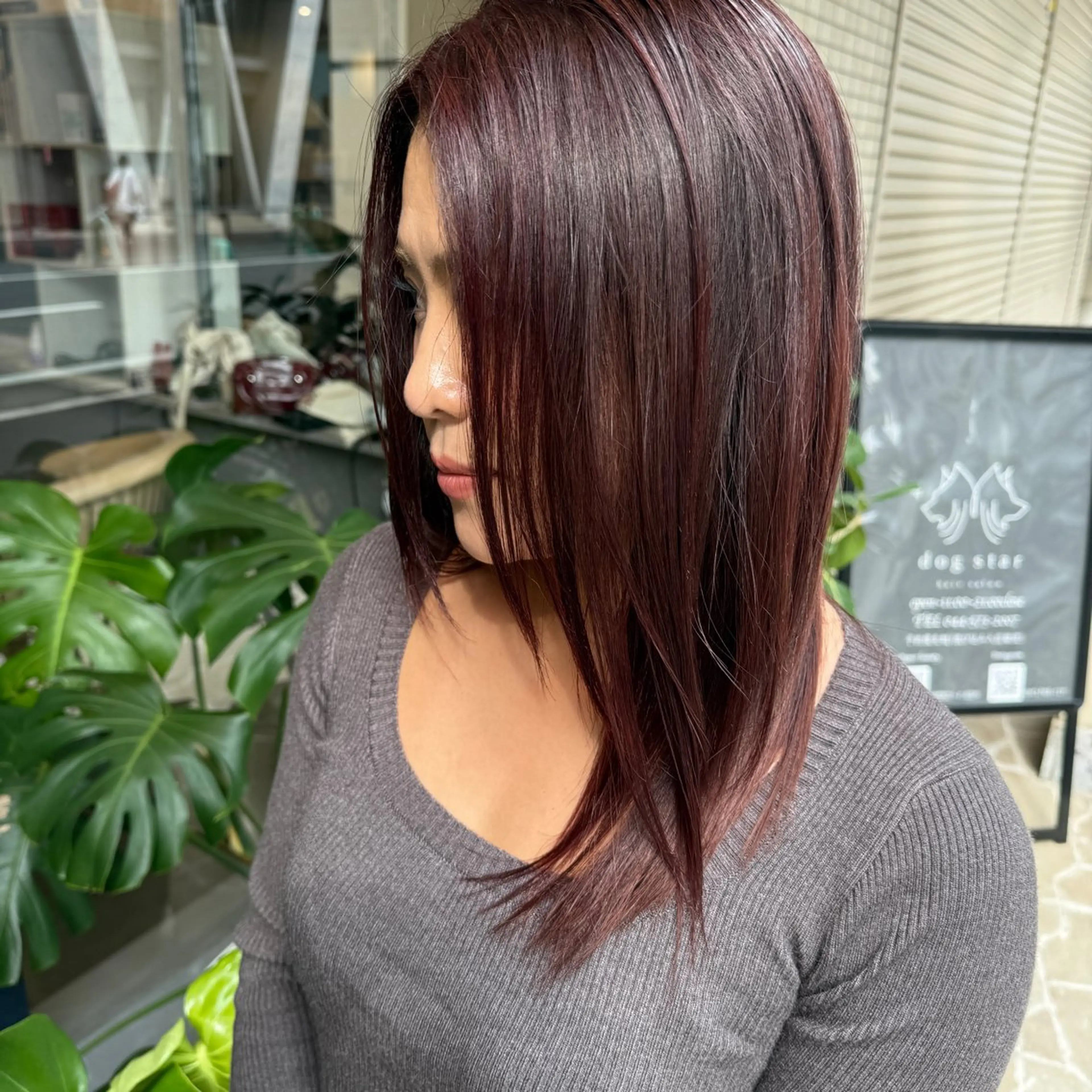 ミディアム カラー ブリーチ ケアブリーチ ハイトーンカラー ボブ 顔まわりレイヤー ヘアカラー dogstar加藤翔 太登戸/向ヶ丘遊園のヘアスタイル