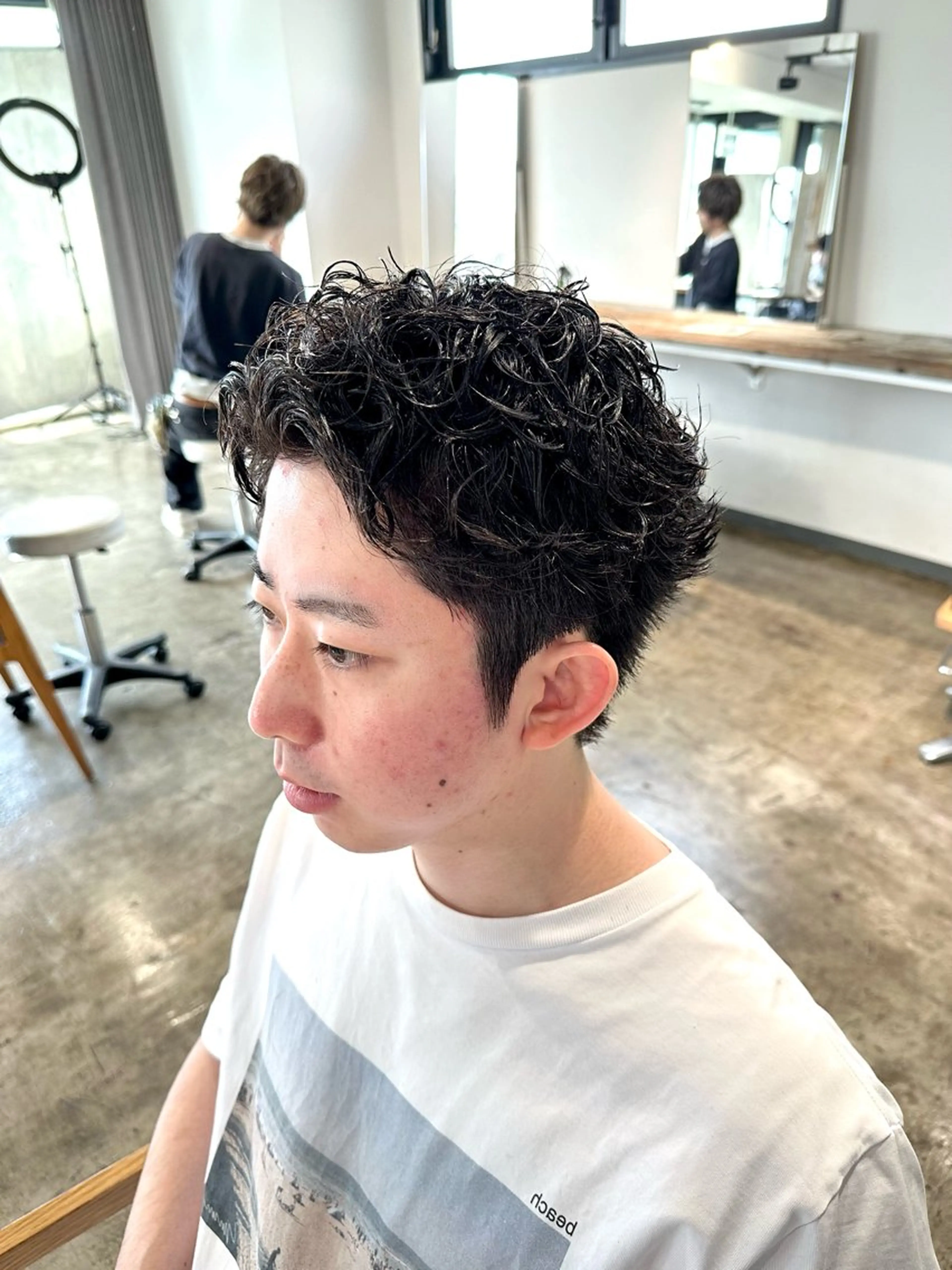 パーマ メンズ メンズパーマ スパイキーショート カット パーマ トリートメント 骨格補正施術/メンズ 専門美容師/YUYAのヘアスタイル